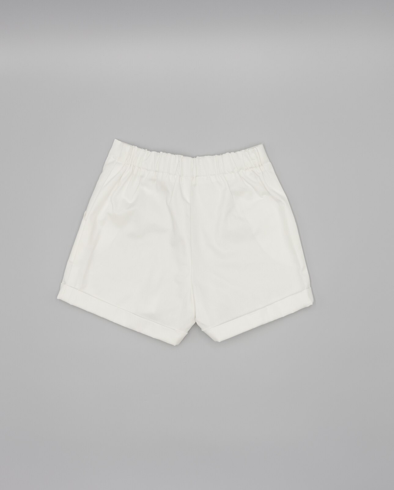 Short Infantil de Algodão Fina Ejerique Branco-2