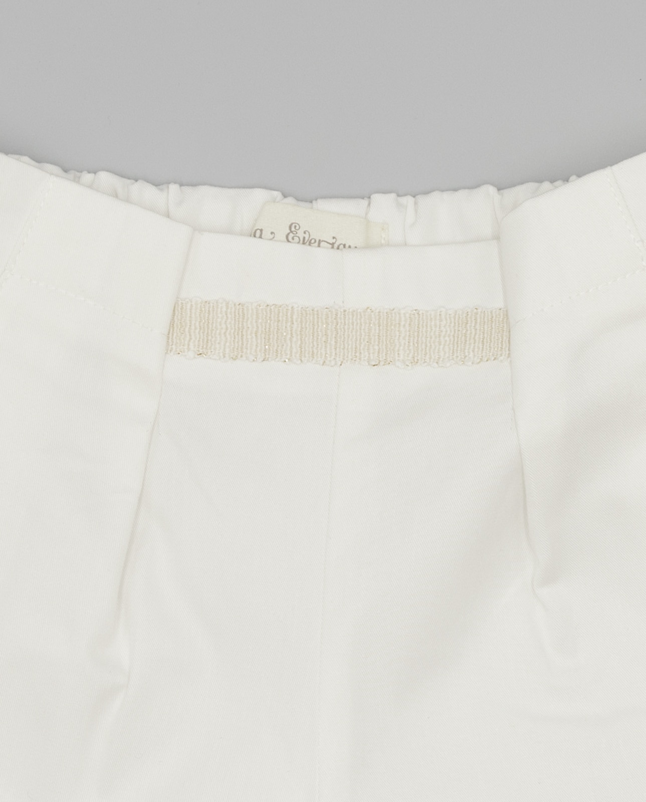 Short Infantil de Algodão Fina Ejerique Branco-3