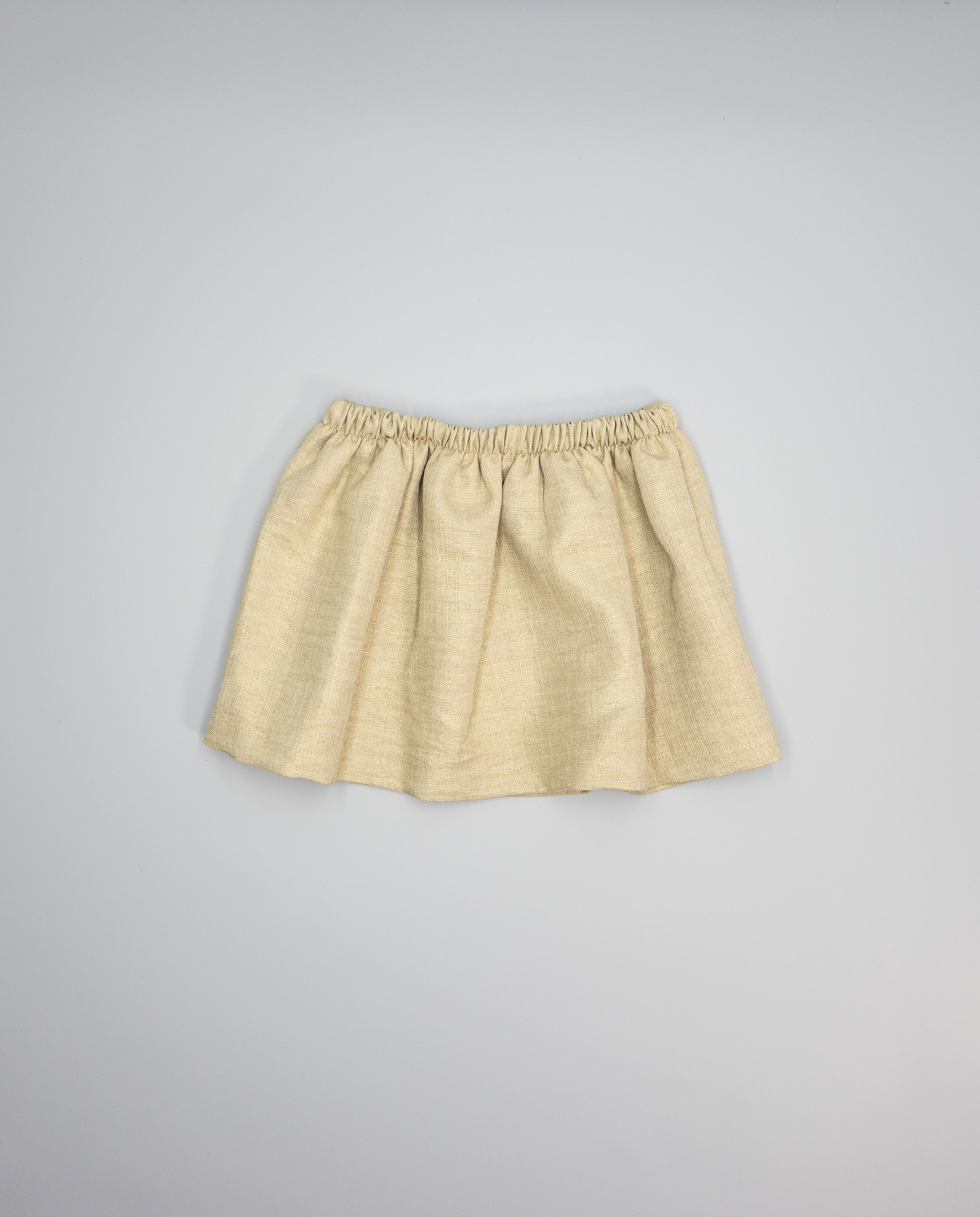 Saia Infantil Franzida Fina Ejerique Ouro-2