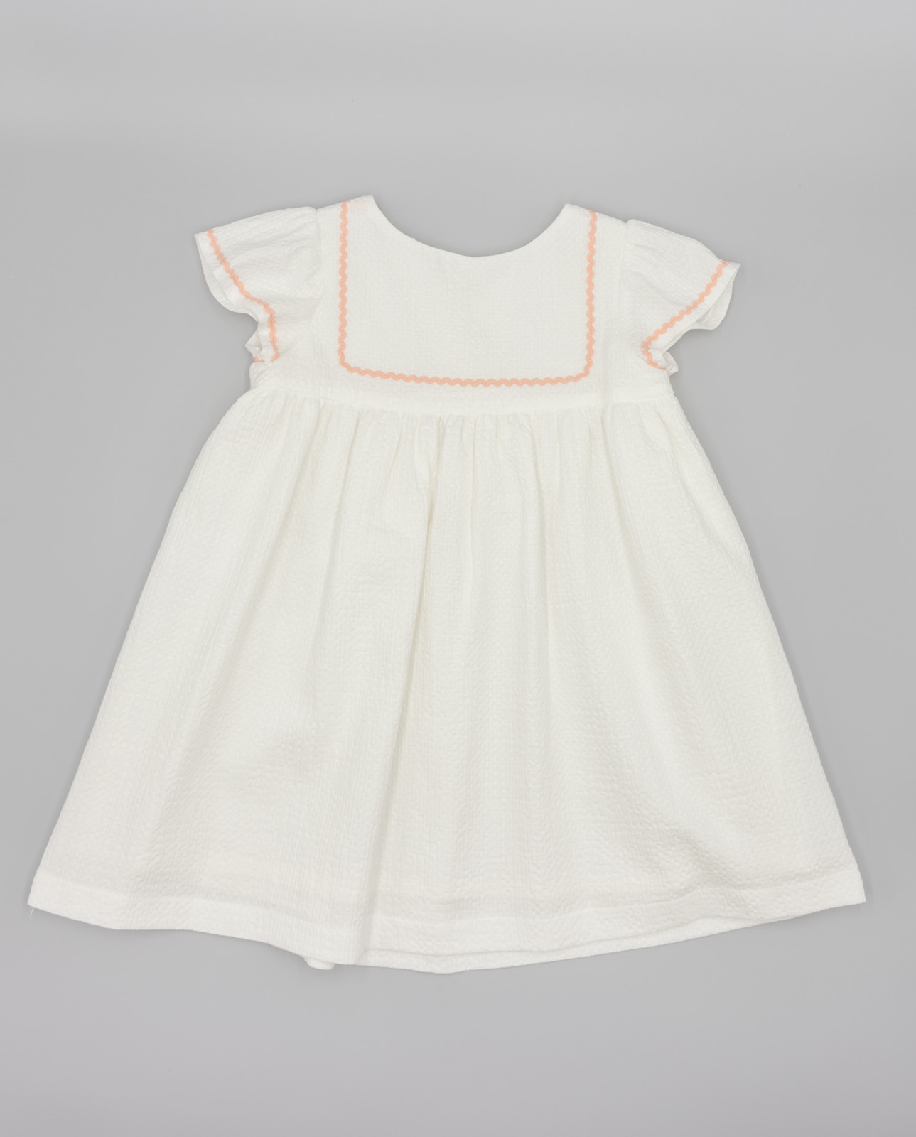 Imagem 0 de Vestido Infantil em Piqué com Ondulina