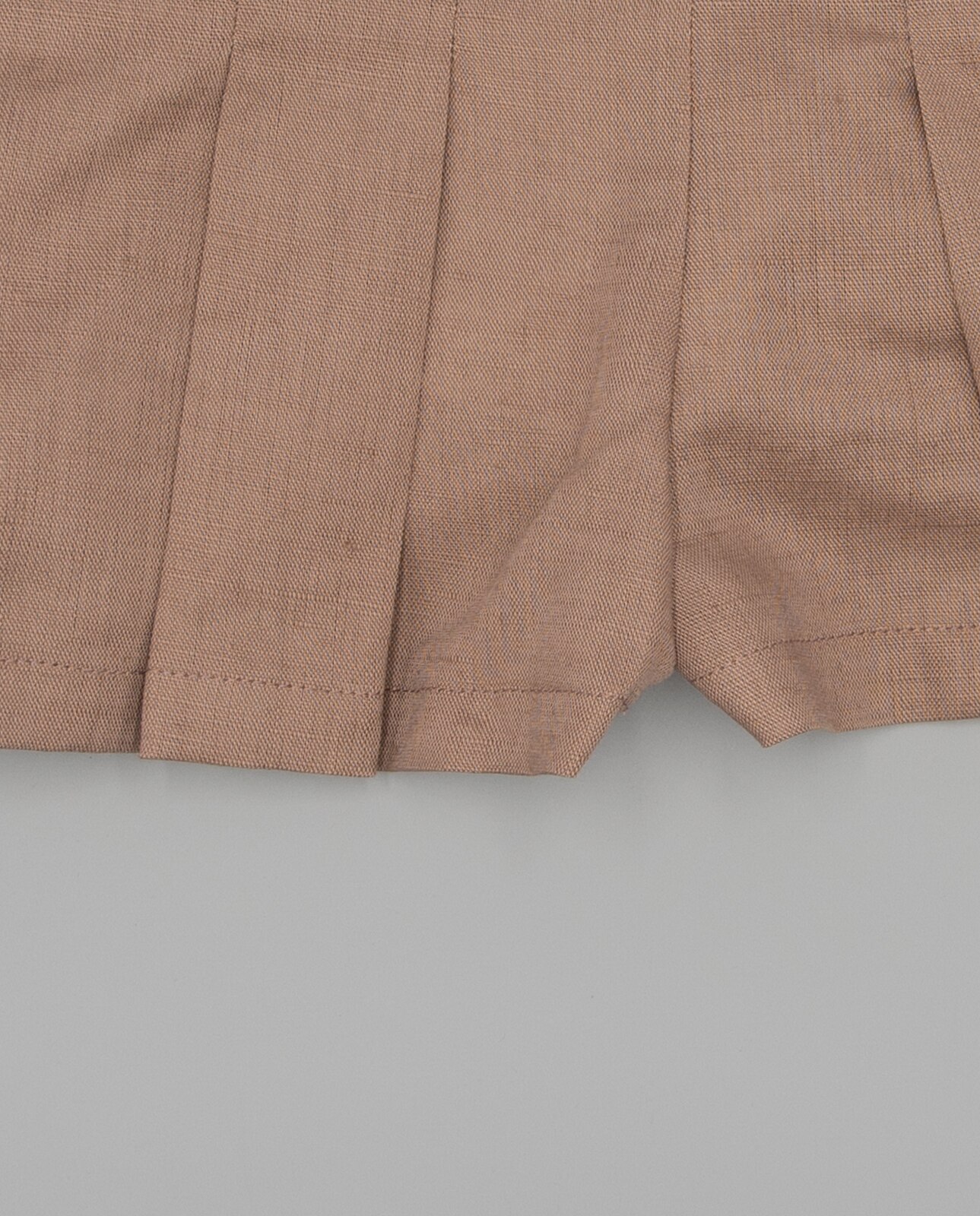 Short Infantil de Pregas em Linho Fina Ejerique Rosa-4
