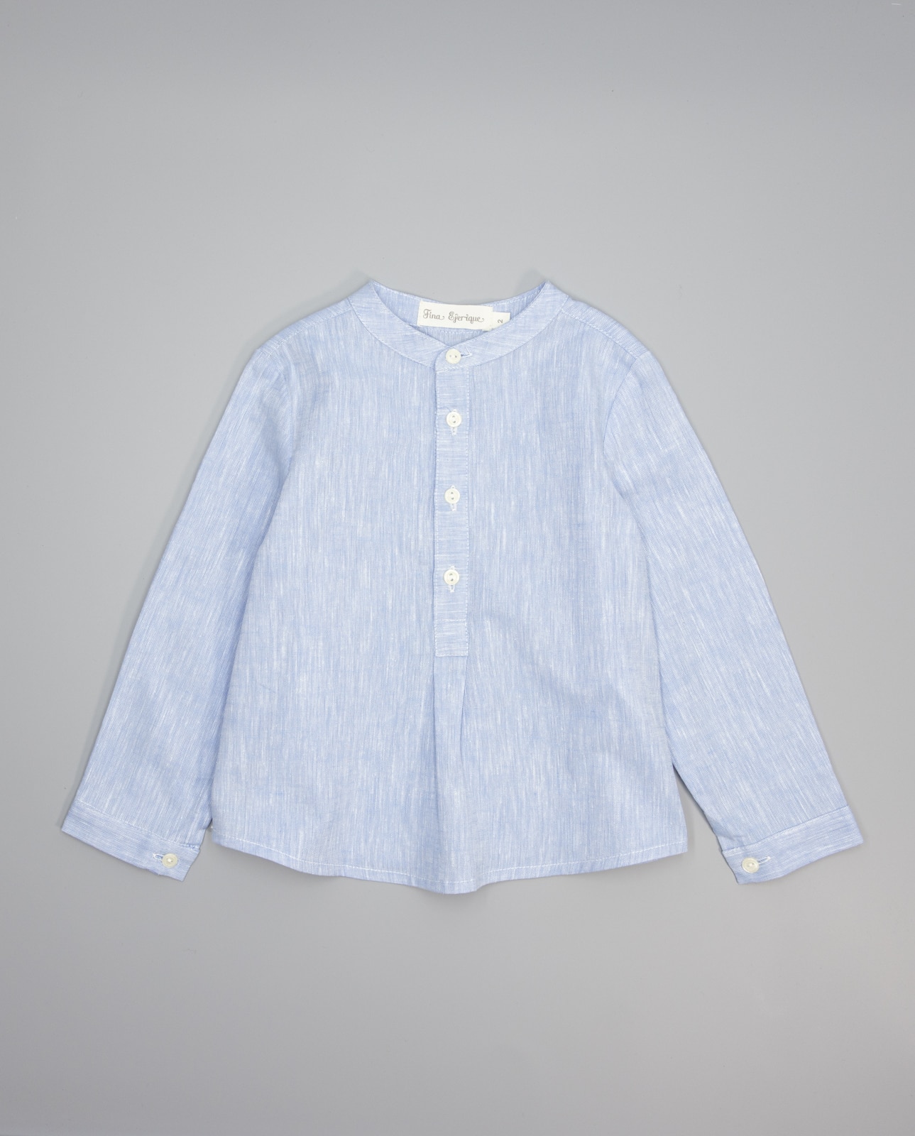 Camisa para Bebé de Algodão Fina Ejerique Azul-2