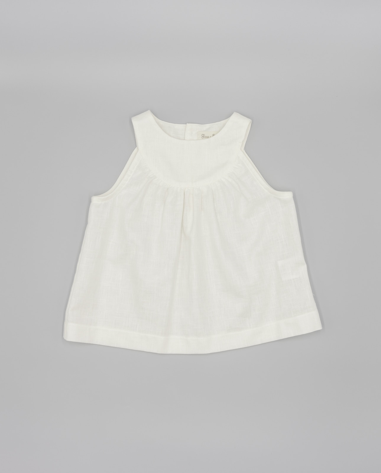 Imagem 0 de Blusa Infantil em Linho com Ombros Entrados