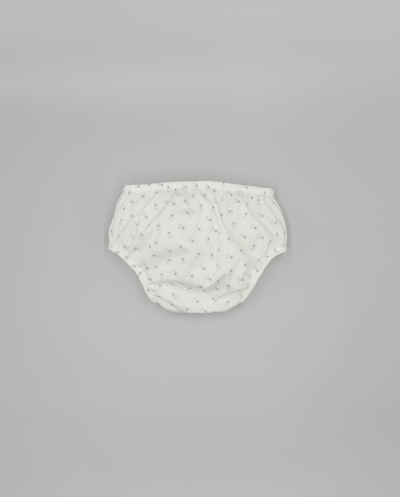Tapa Fraldas de Bebé em Algodão com Estampado Floral Fina Ejerique Branco-2