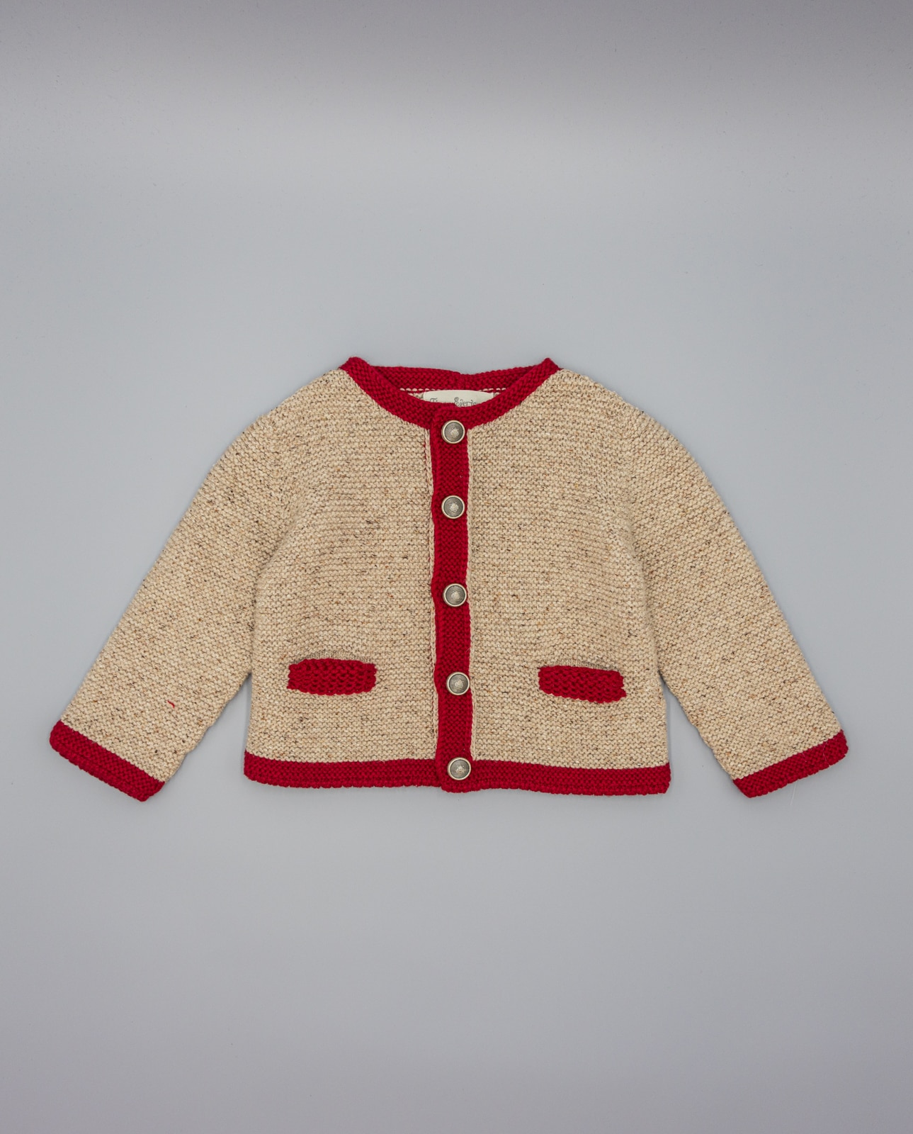 Imagem 0 de Casaco Infantil de Tricot Tipo Austríaco