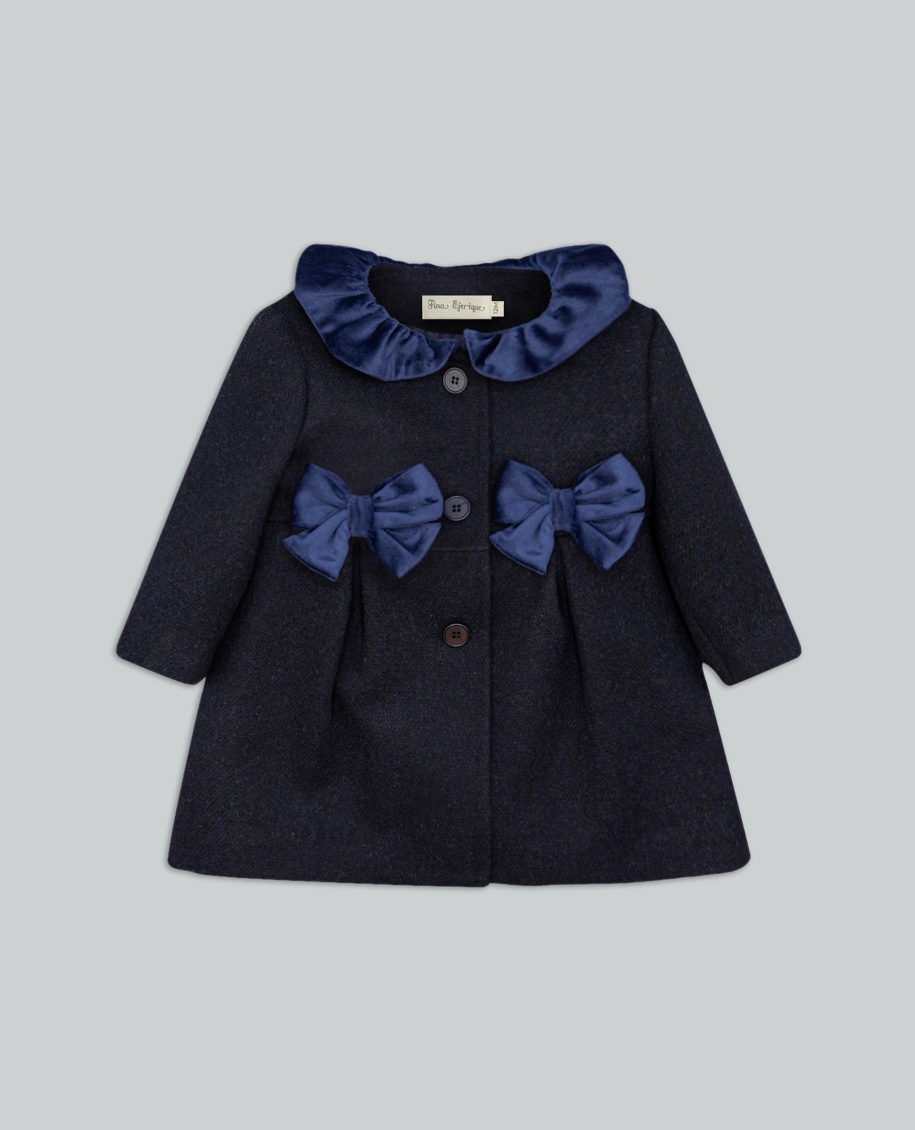Imagem 0 de Sobretudo Infantil de Pano com Laços Veludo