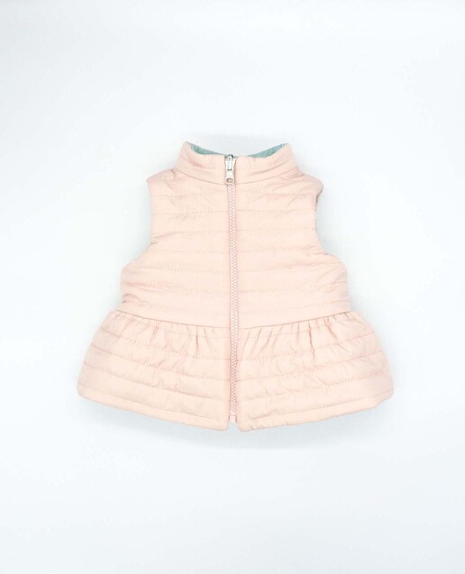 Imagem 0 de Colete Infantil Acolchoado Reversível em Duas Cores