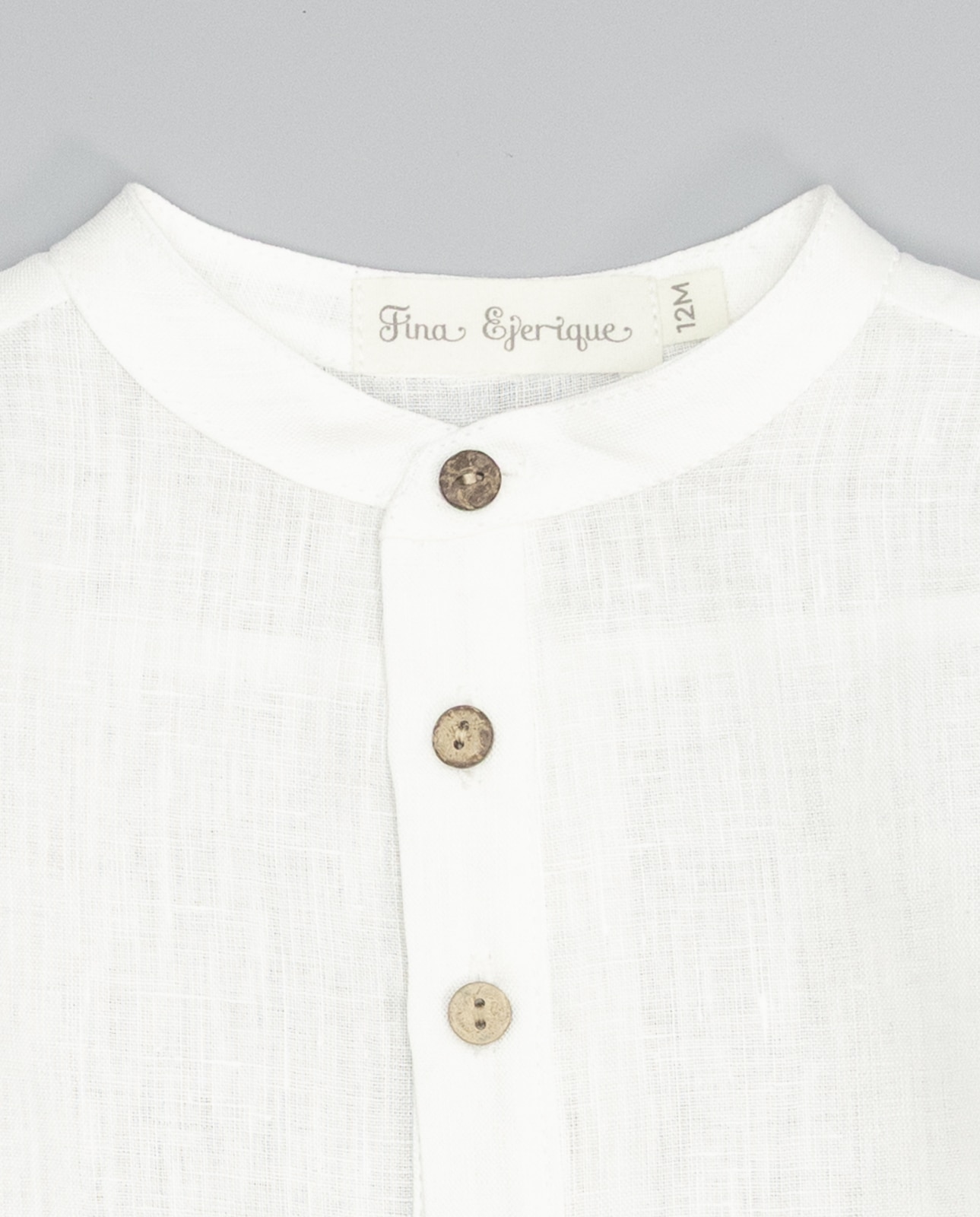 Camisa para Bebé Fina Ejerique Branco-3
