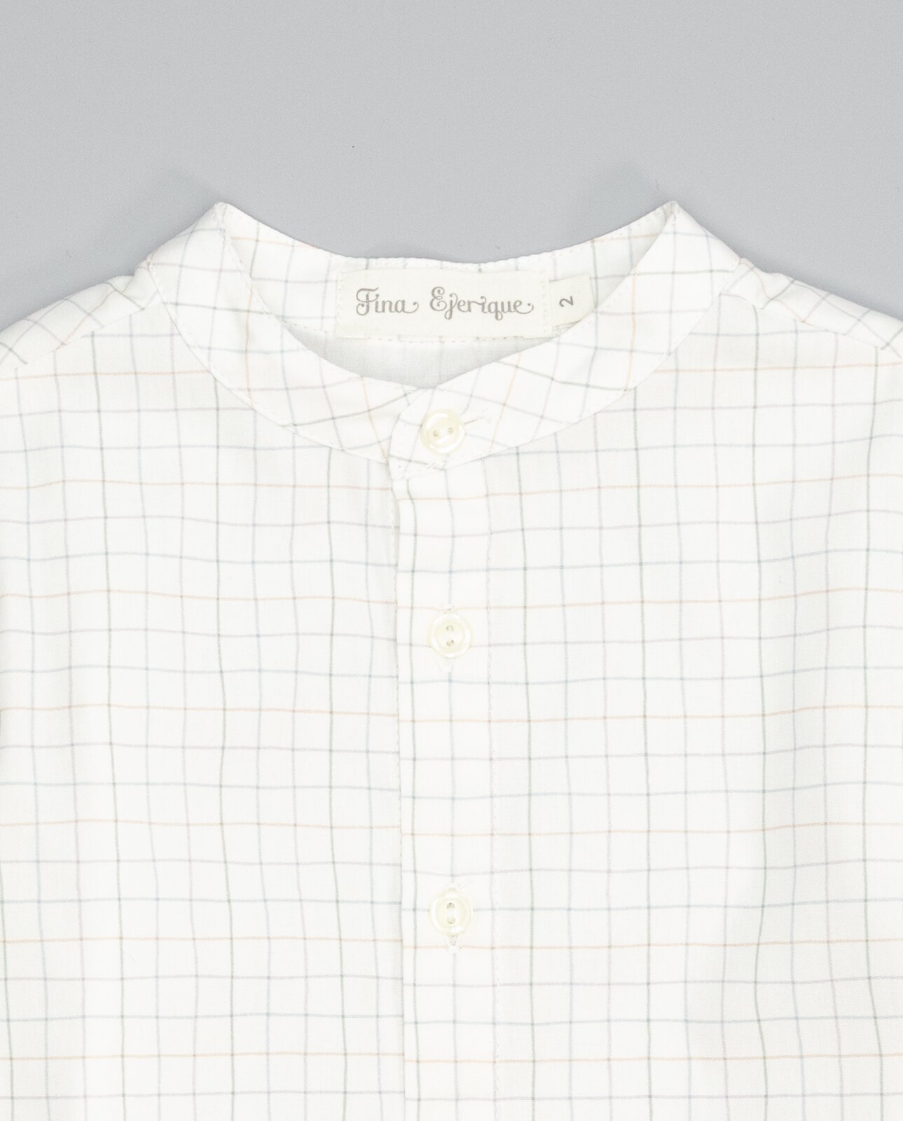 Camisa para Bebé de Algodão Cru-4