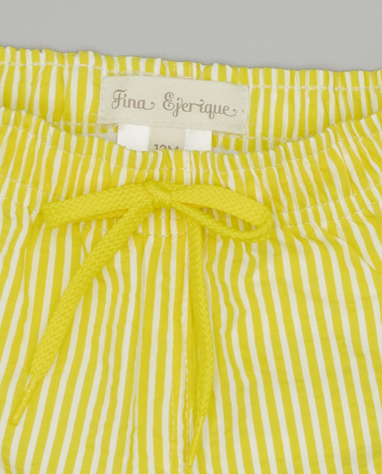 Boxers para Bebé Às Riscas com Bolso Amarelo-3