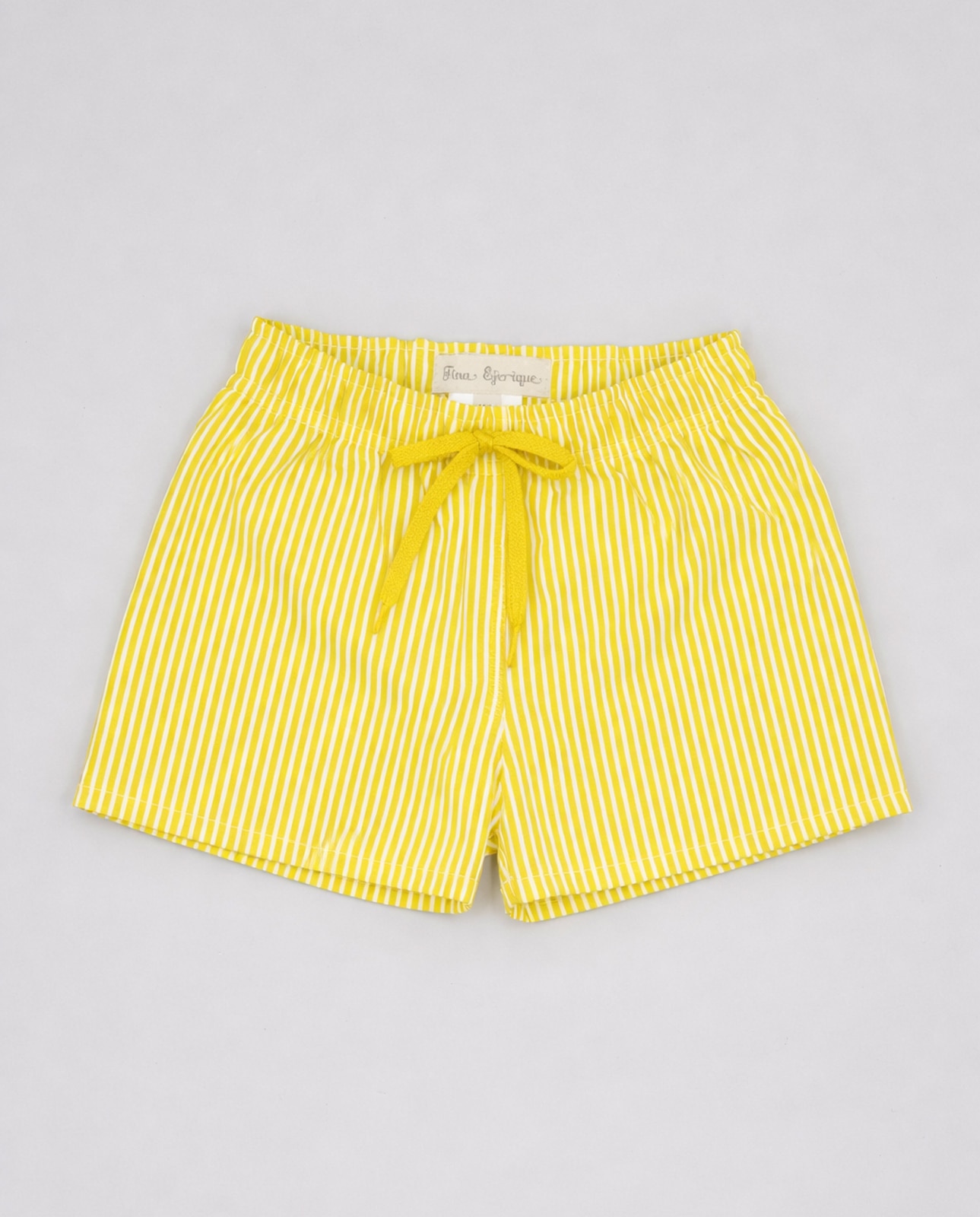 Boxers para Bebé Às Riscas com Bolso Fina Ejerique Amarelo-1