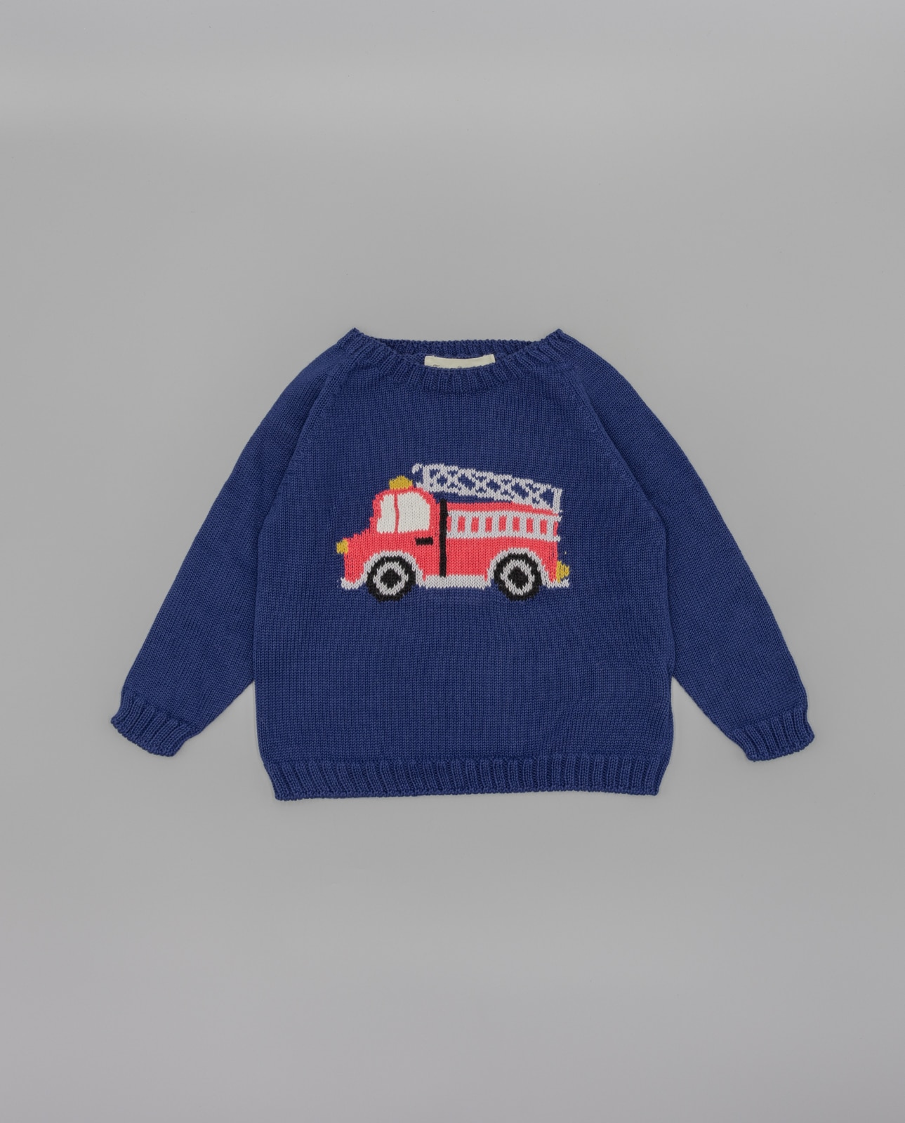 Imagem 0 de Camisola para Bebé de Tricô em Algodão com Camion Jacquard