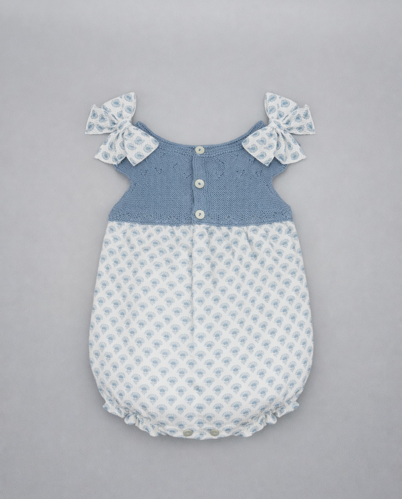 Babygrow de Algodão Orgânico para Bebé Fina Ejerique Azul-3