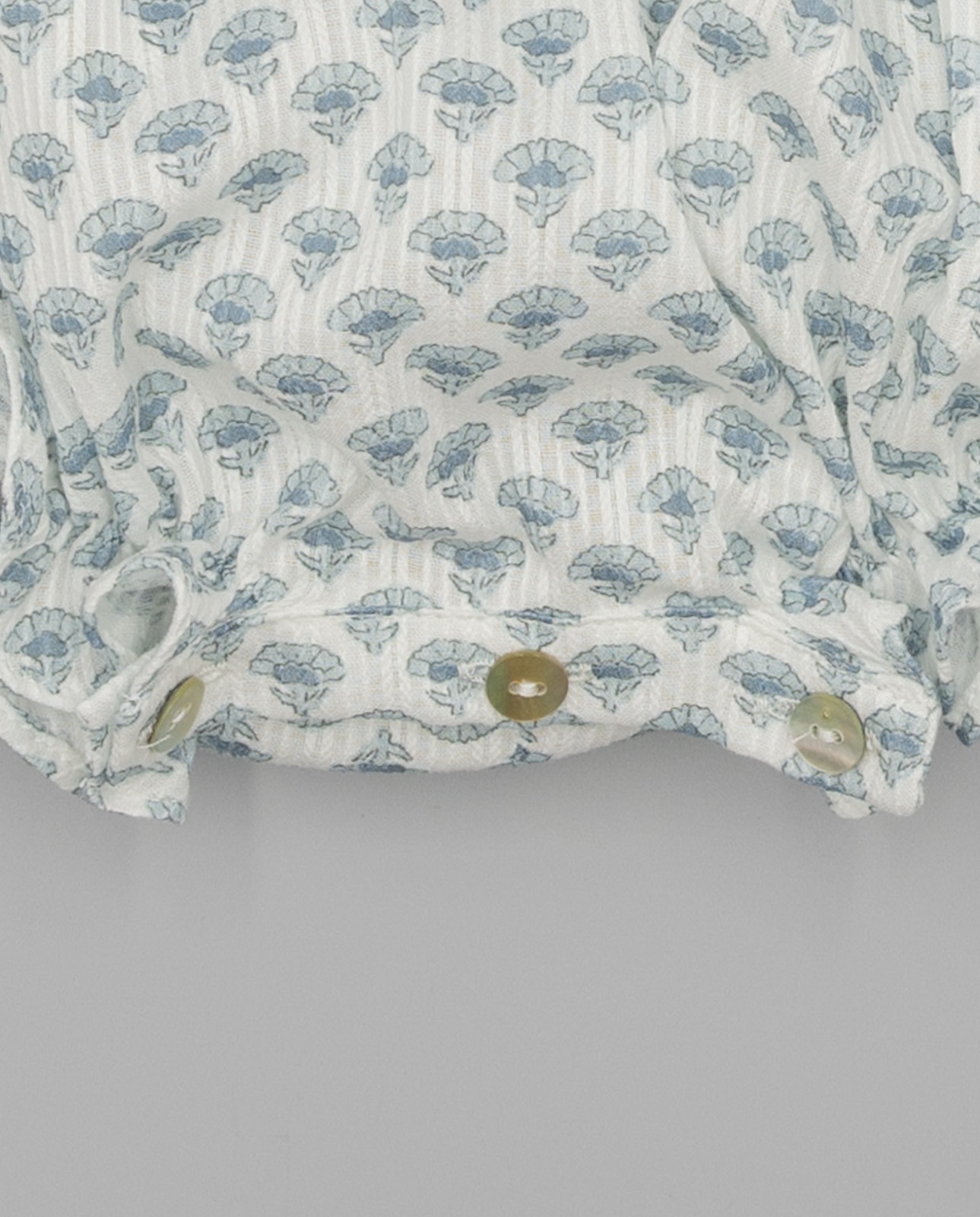 Babygrow de Algodão Orgânico para Bebé Azul-4