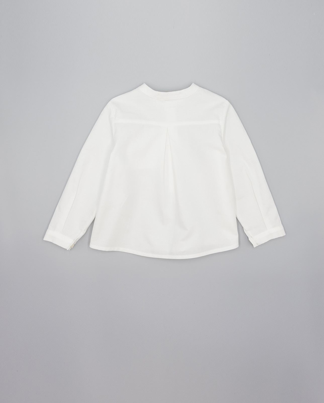 Camisa para Bebé Oxford com Gola À Padre de Manga Comprida Fina Ejerique Branco-3