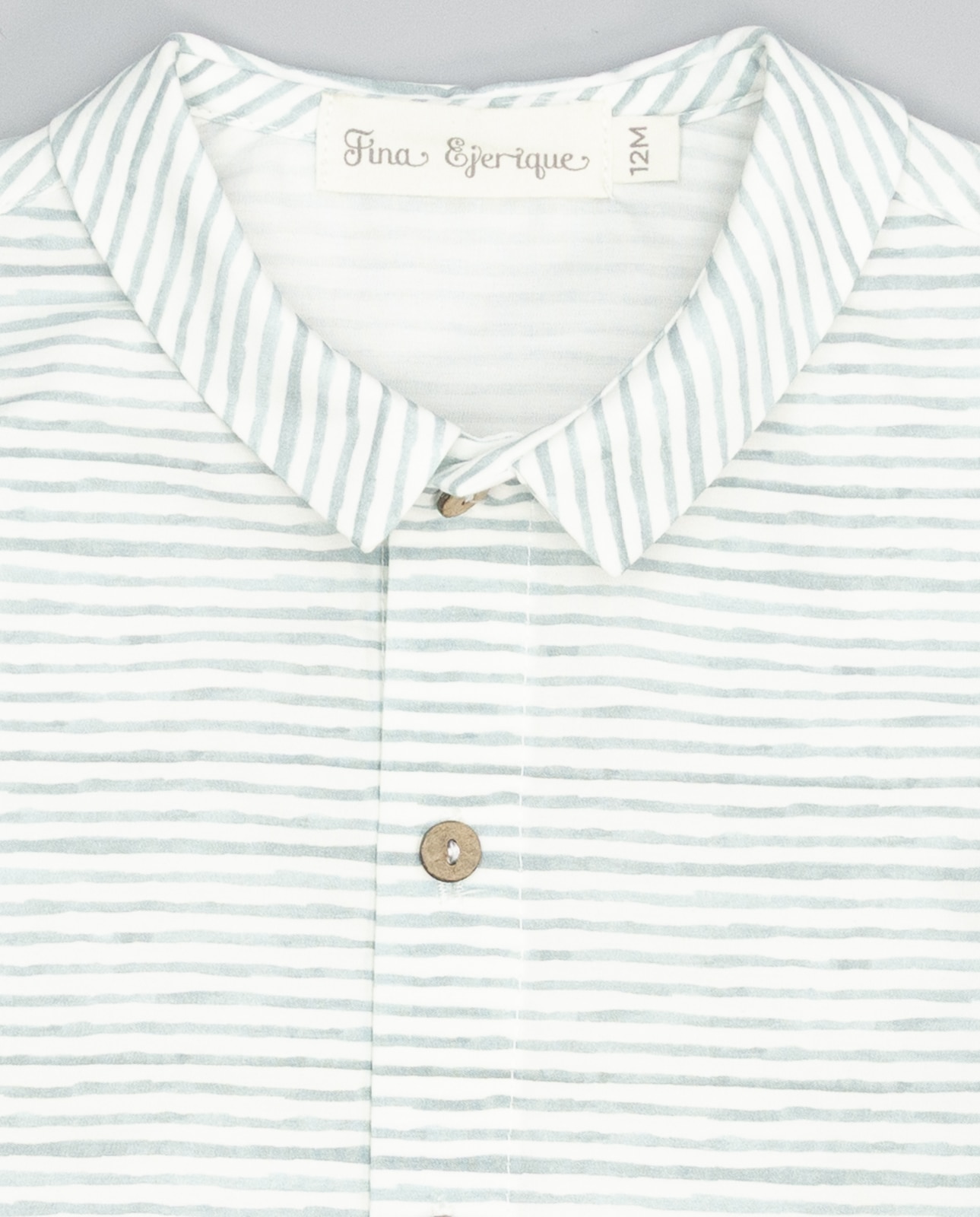 Camisa para Bebé de Algodão Fina Ejerique Azul-claro-3