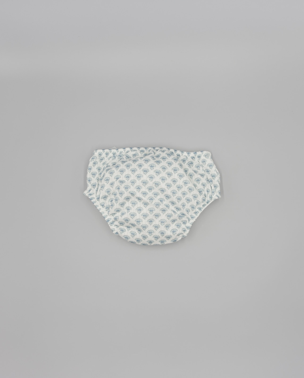 Tapa Fraldas de Algodão com Estampado Floral Às Riscas Fina Ejerique Azul / Branco-2