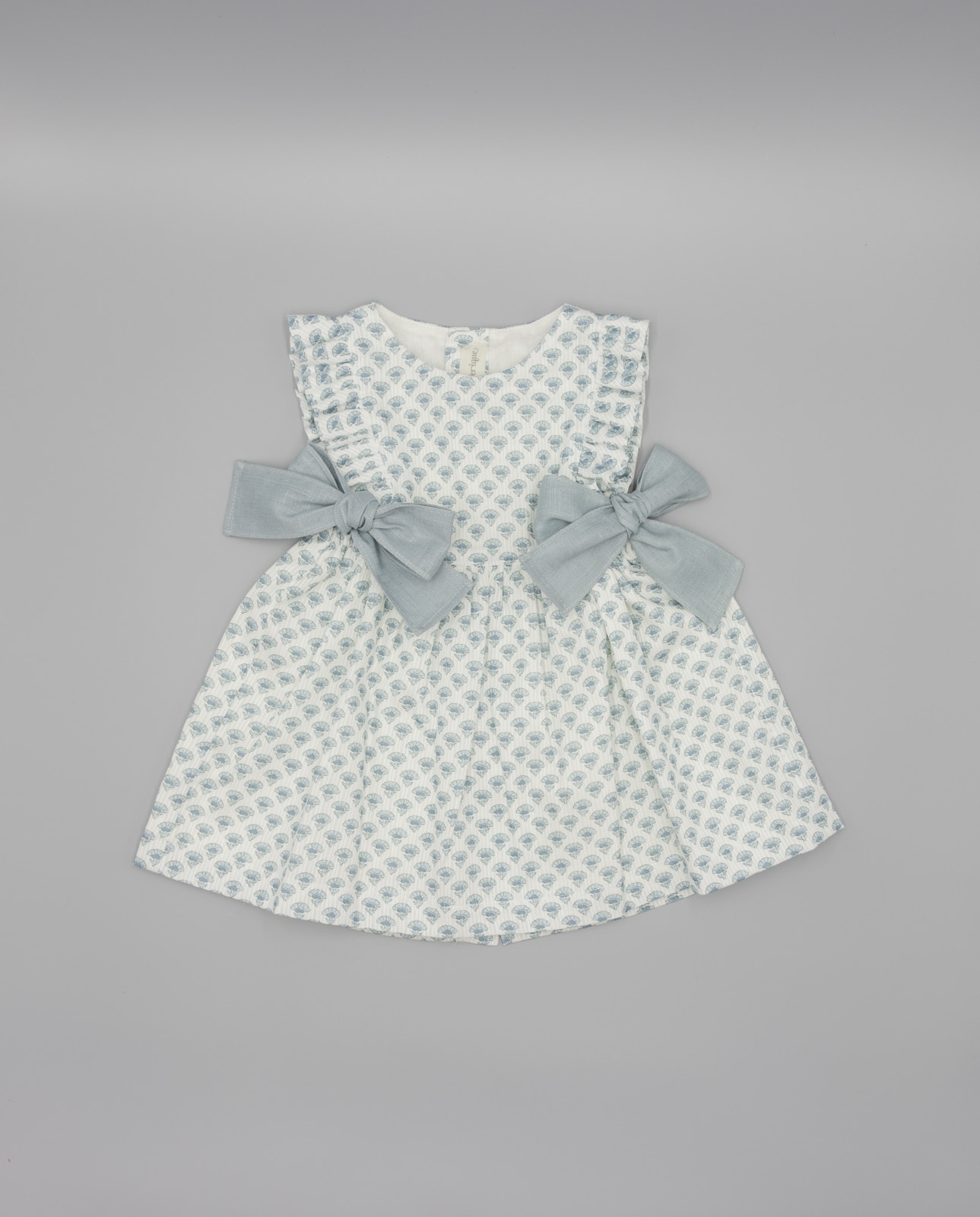 Imagem 0 de Vestido para Bebé com Estampado Floral e Folhos e Laços Laterais