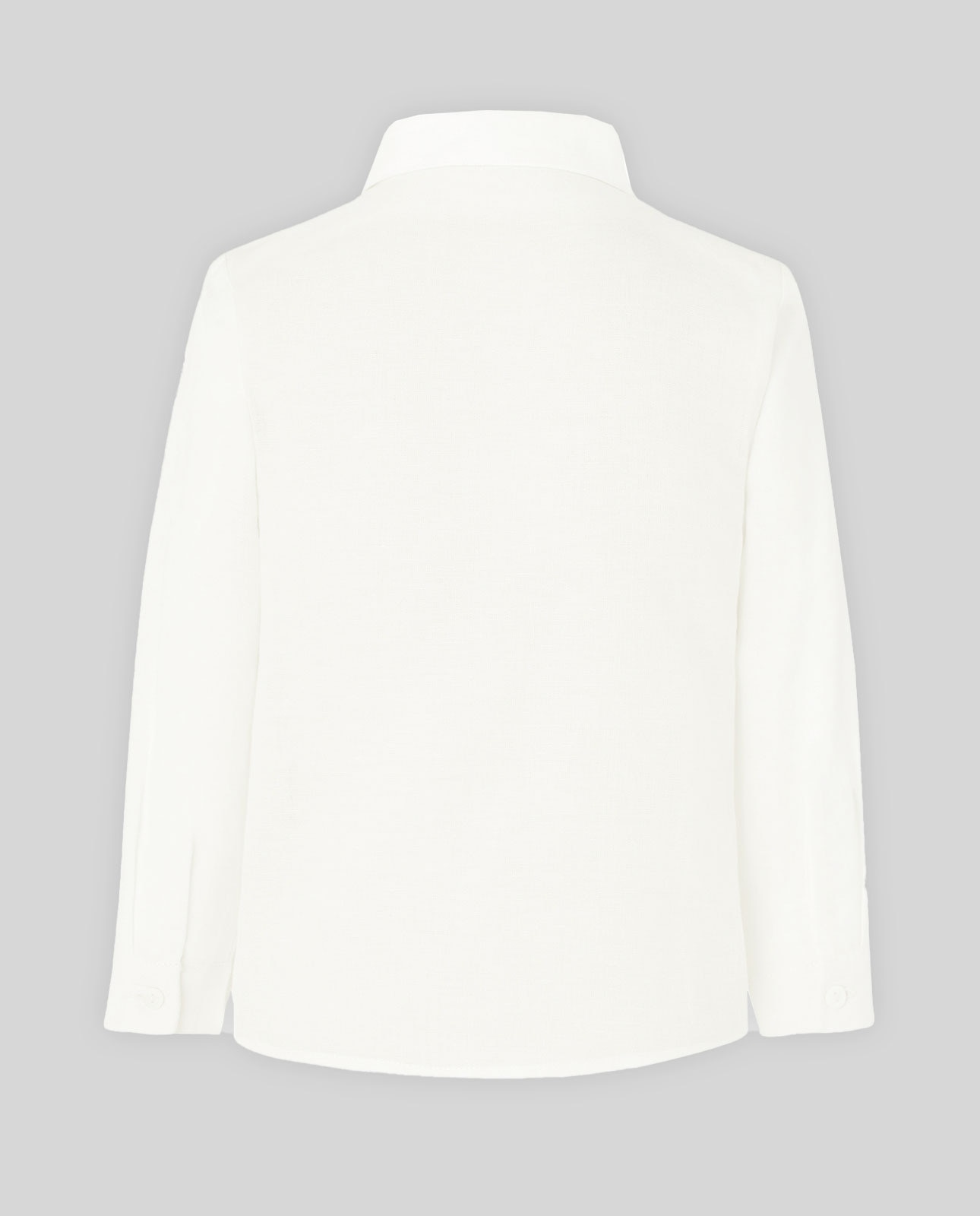 Camisa de Linho Infantil com Gola Pala PAZ Rodríguez Branco-2