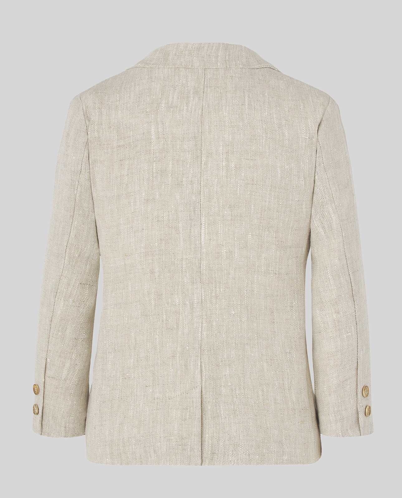 Blazer Infantil com Gola Lapela Cerimónia Natural-2