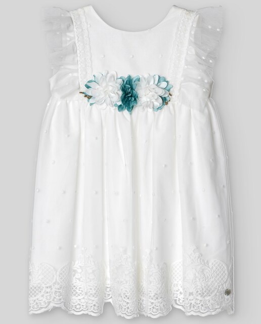 Imagem 0 de Vestido Bebé de Tule Bordado Cerimónia