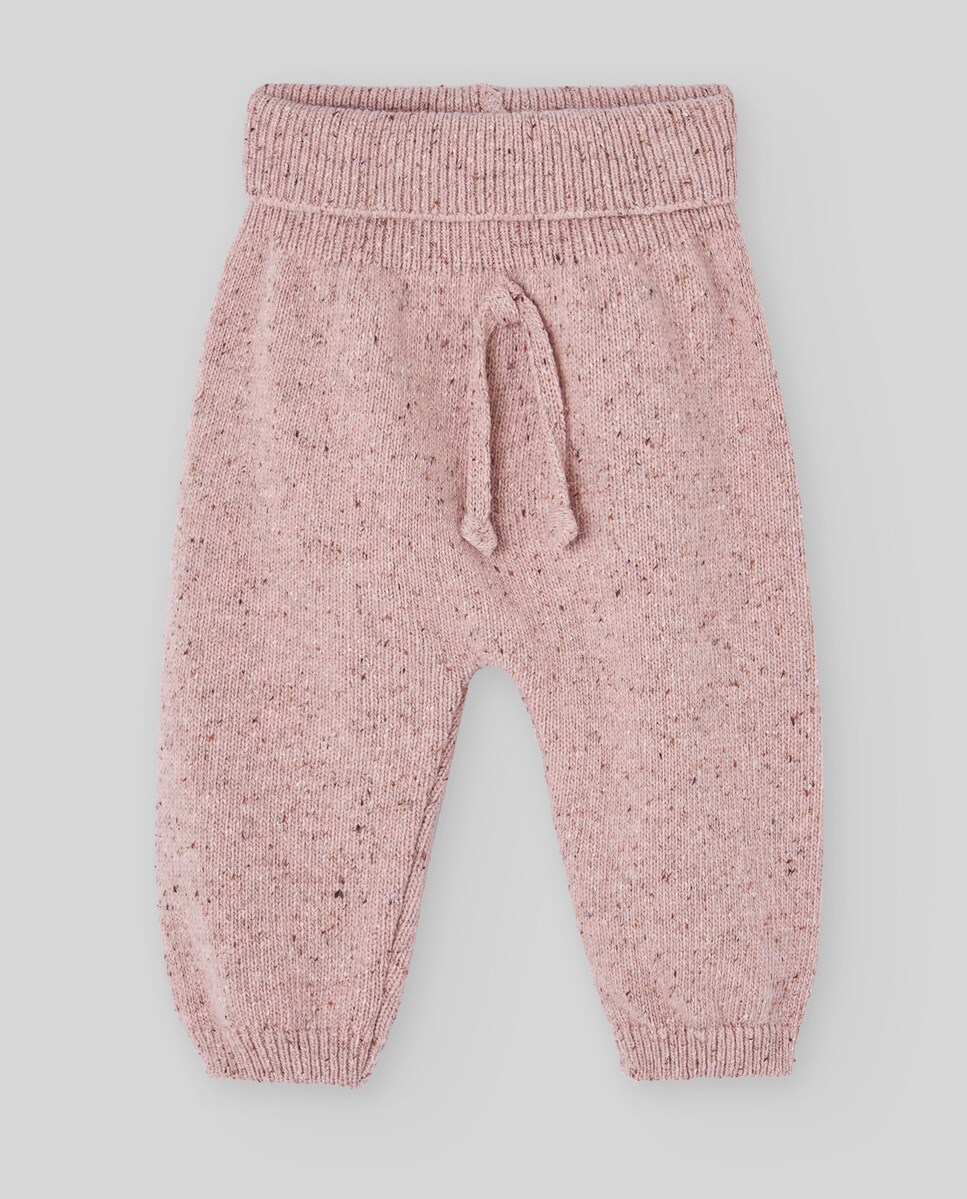 Calças de Malha Compridas para Bebé Coleção Deva Rosa-pastel-1