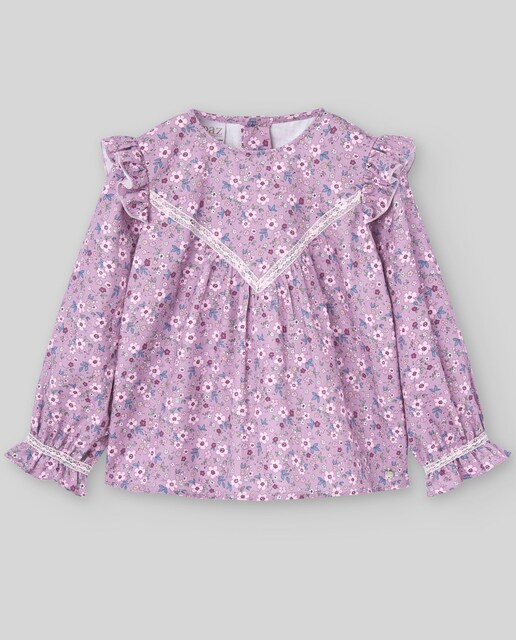 Imagem 0 de Blusa Infantil de Flores Coleção Violeta