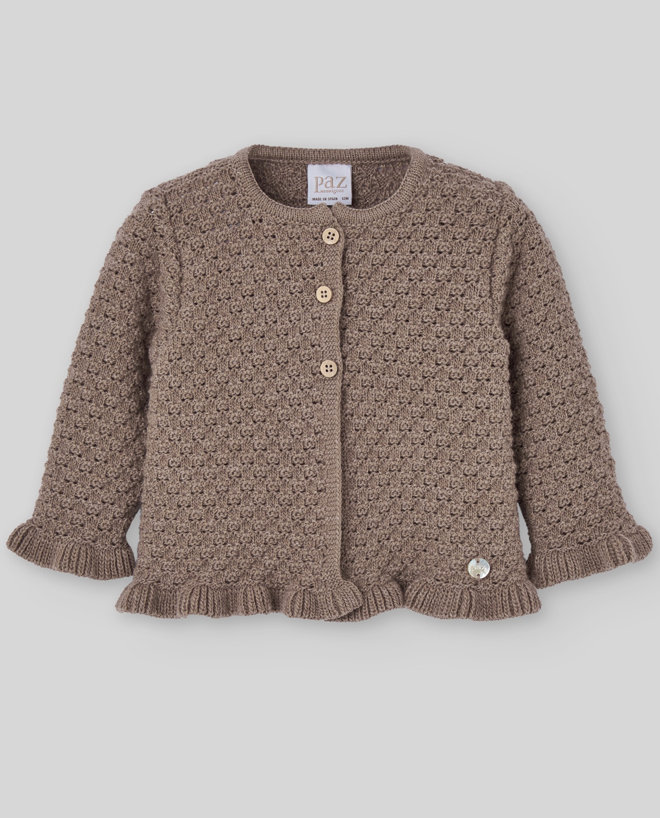 Imagem 0 de Casaco de Malha para Bebé com Textura Coleção Pompom