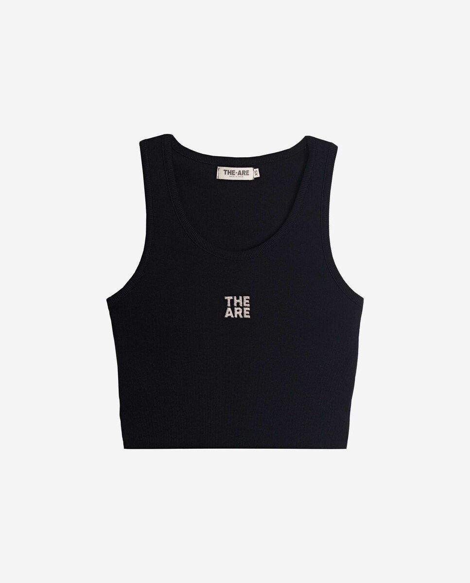 Top de Alças com Logo Preto-5