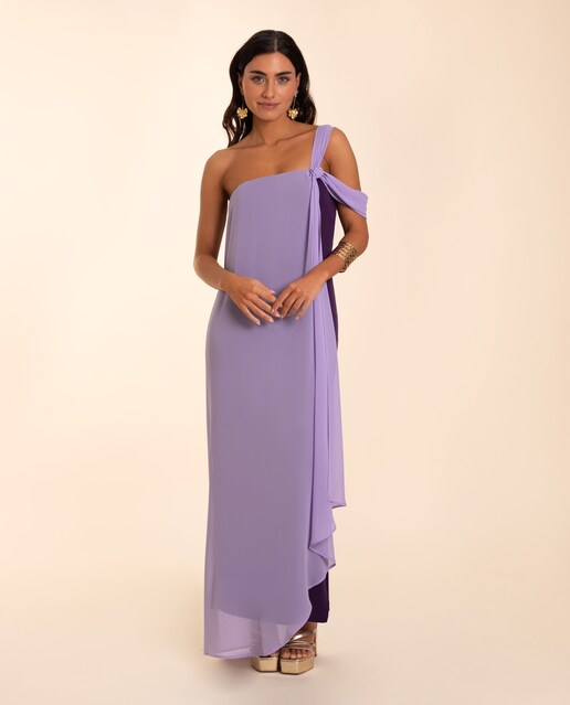 Imagem 0 de Vestido Decote Bardot com Capa