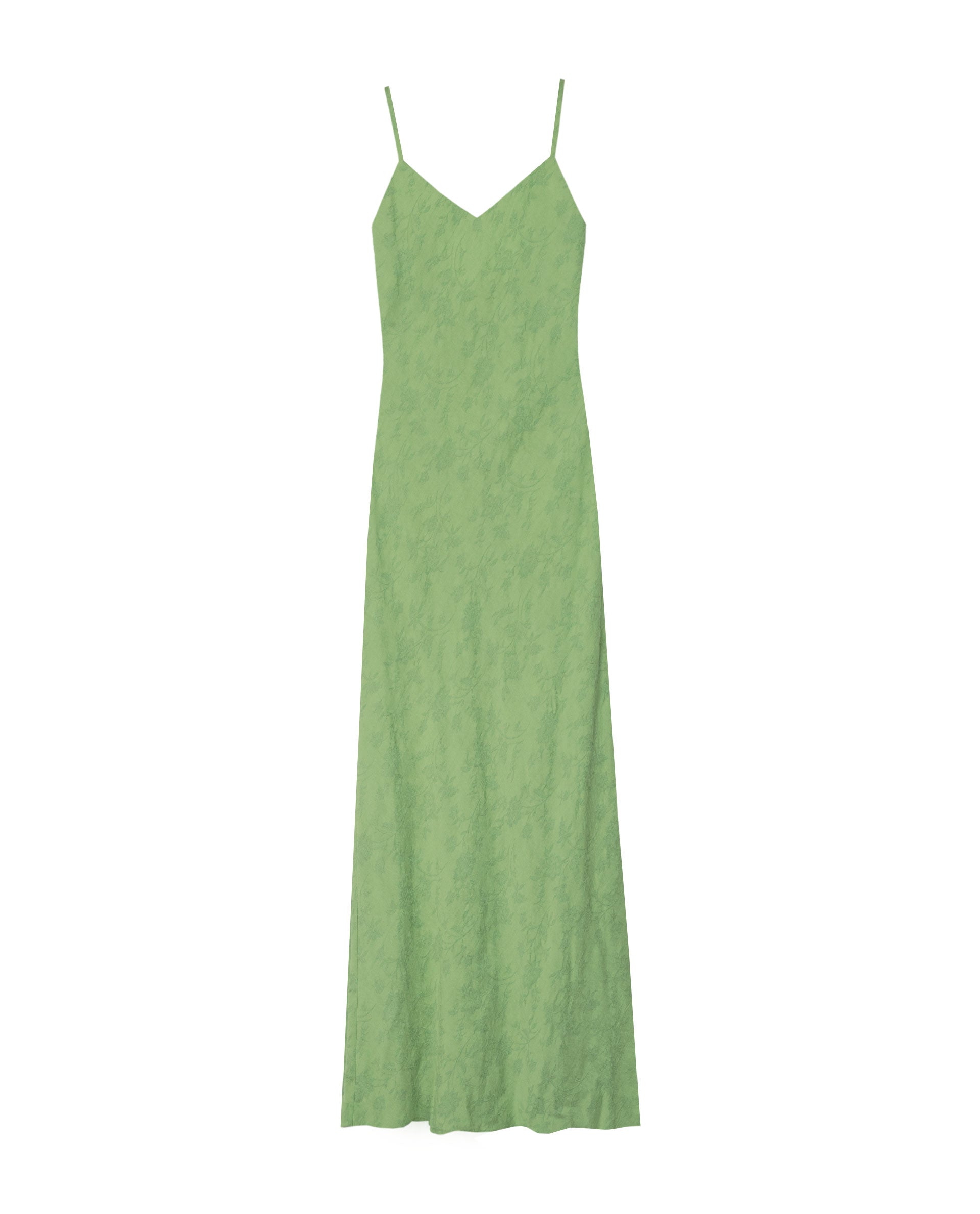 Vestido Midi de Alças Verde-6
