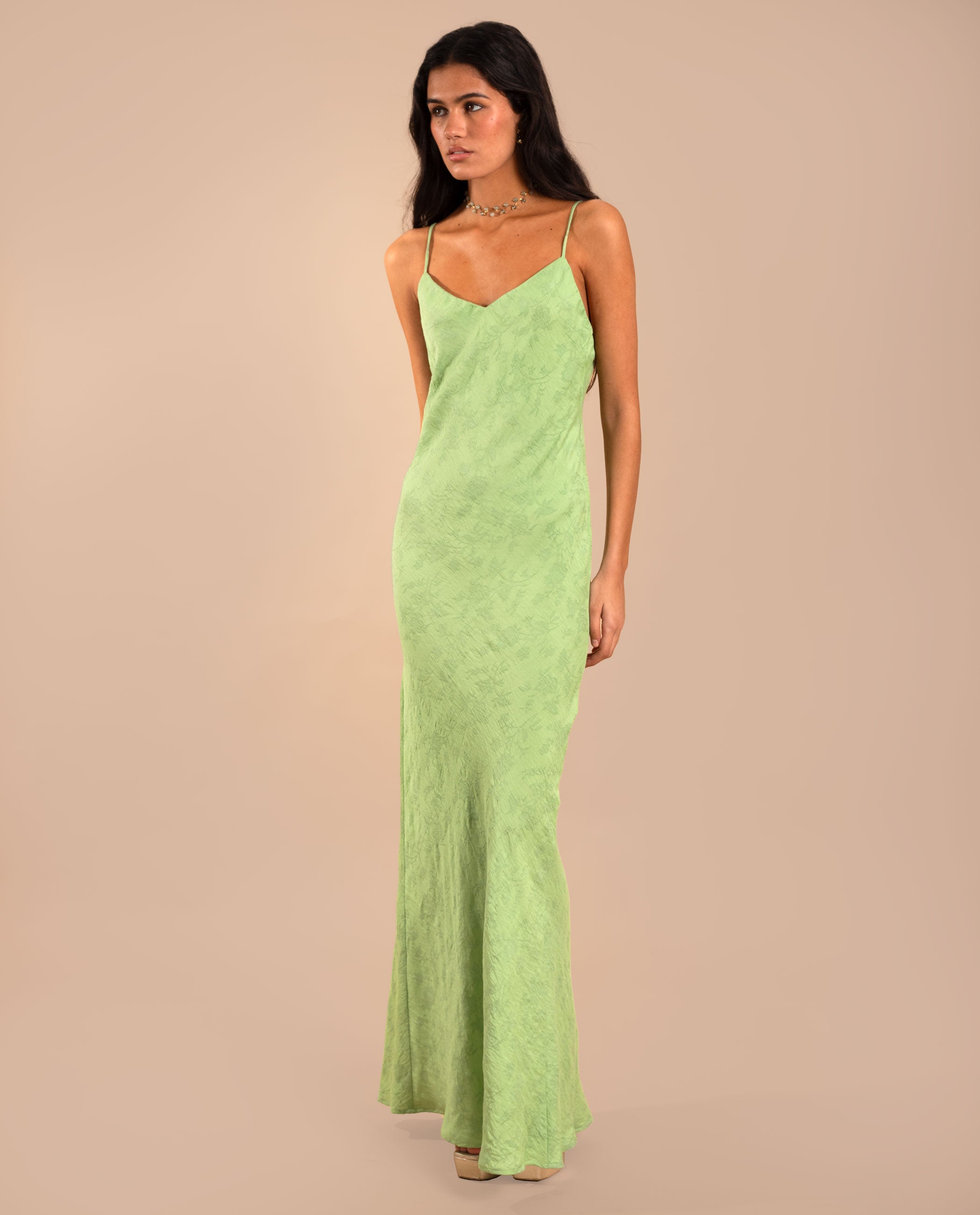 Vestido Midi de Alças Verde-menta-3
