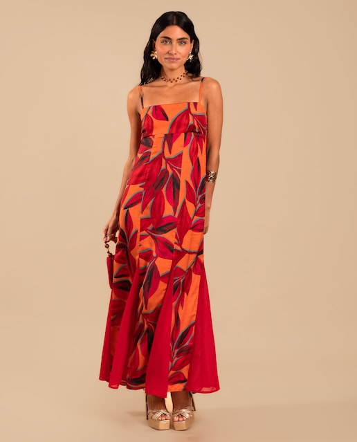 Imagem 0 de Vestido Comprido Estampado Floral de Alças
