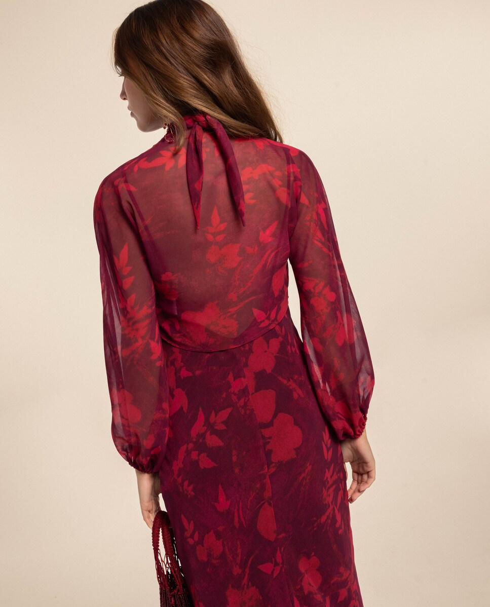 Casaco de Manga Comprida e Punho Elástico Bordeaux-3