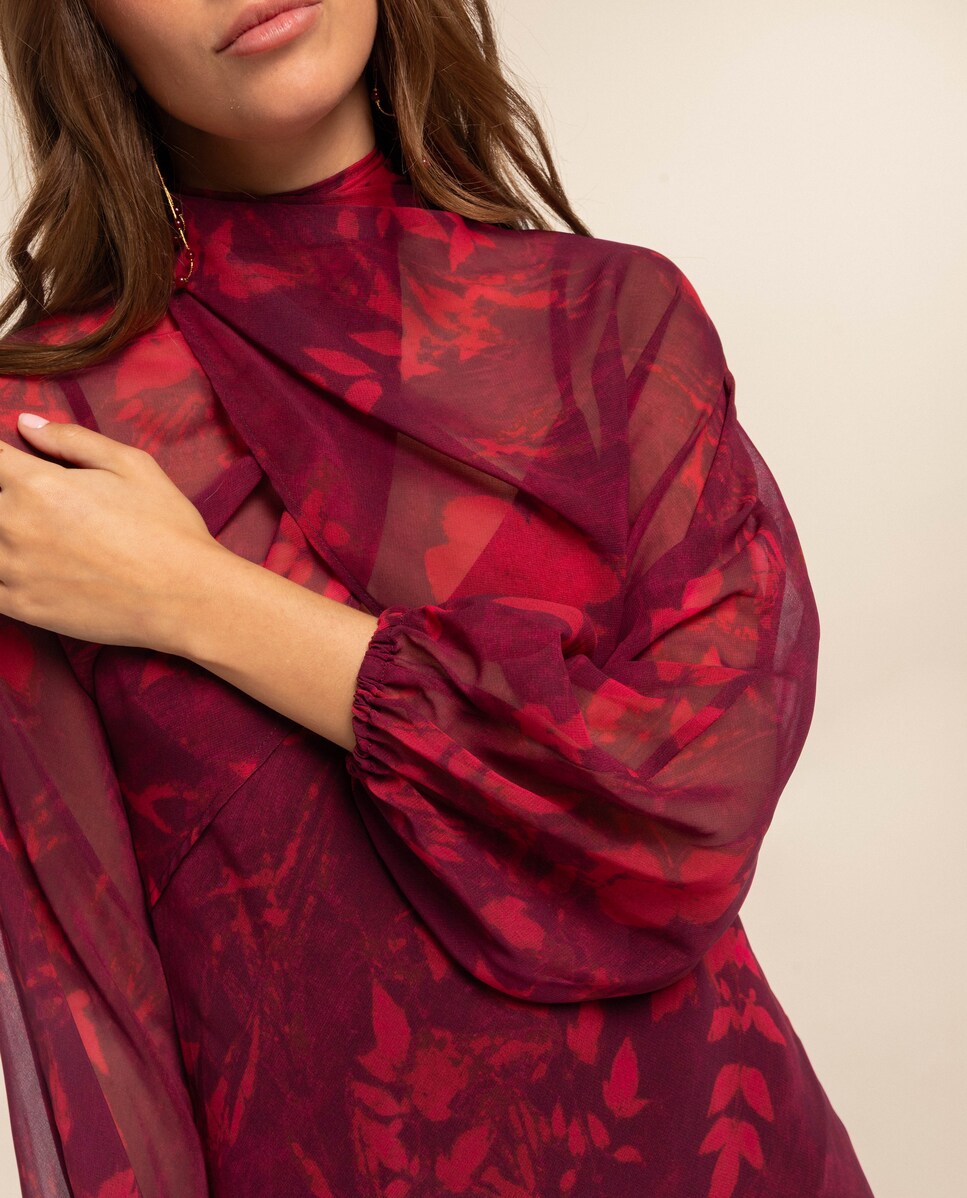 Casaco de Manga Comprida e Punho Elástico Bordeaux-4