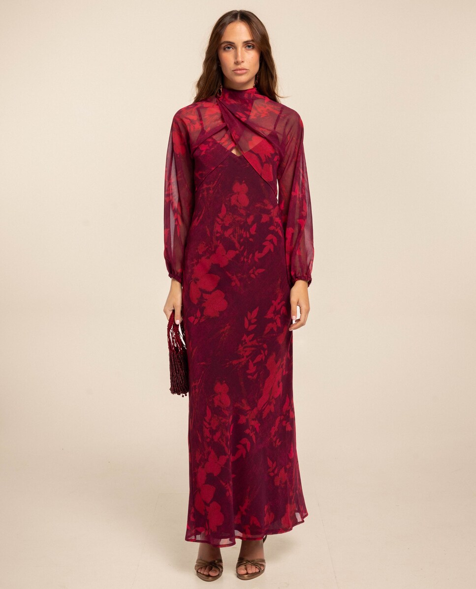 Casaco de Manga Comprida e Punho Elástico Bordeaux-5