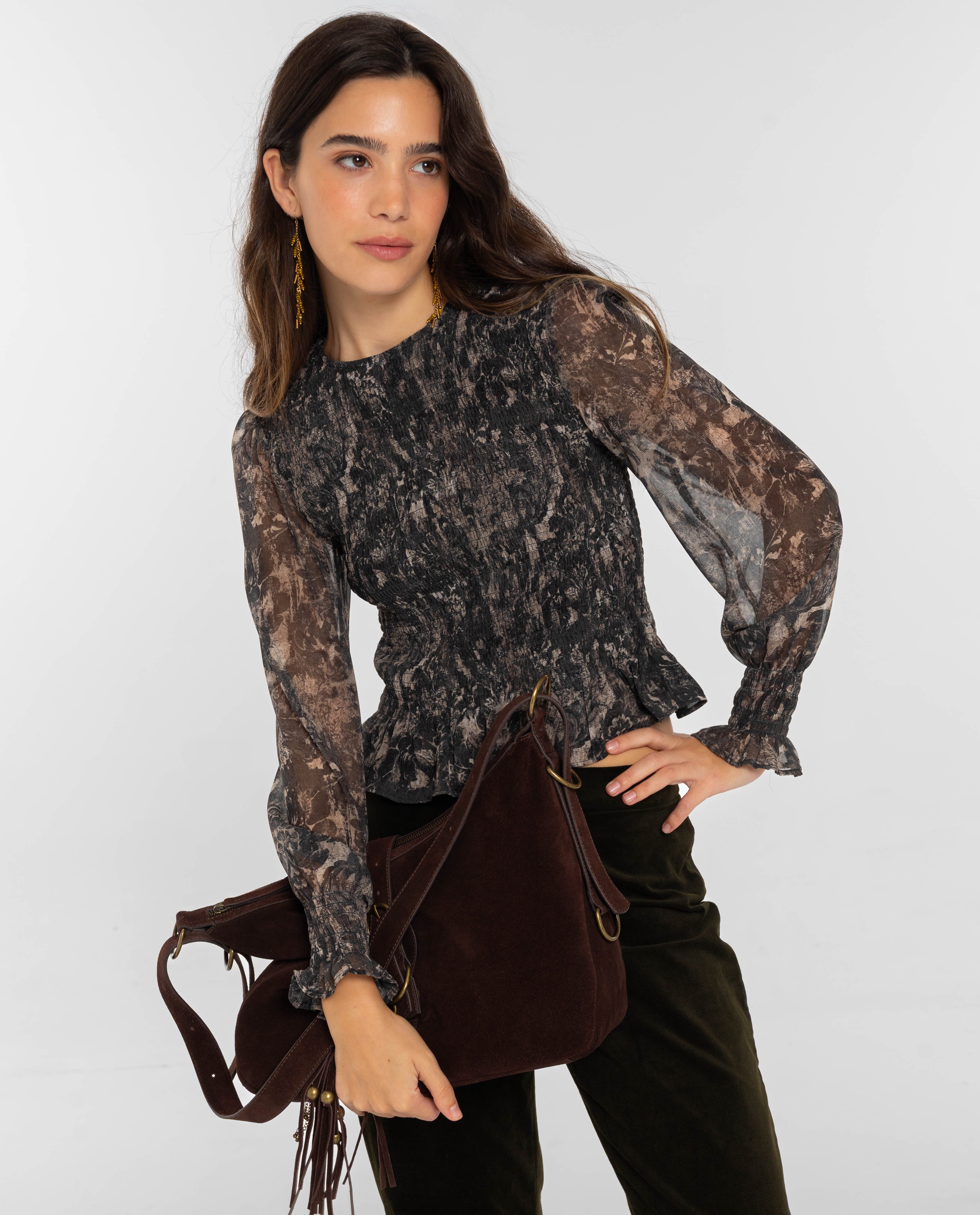 Blusa de Gáspea Preto-1