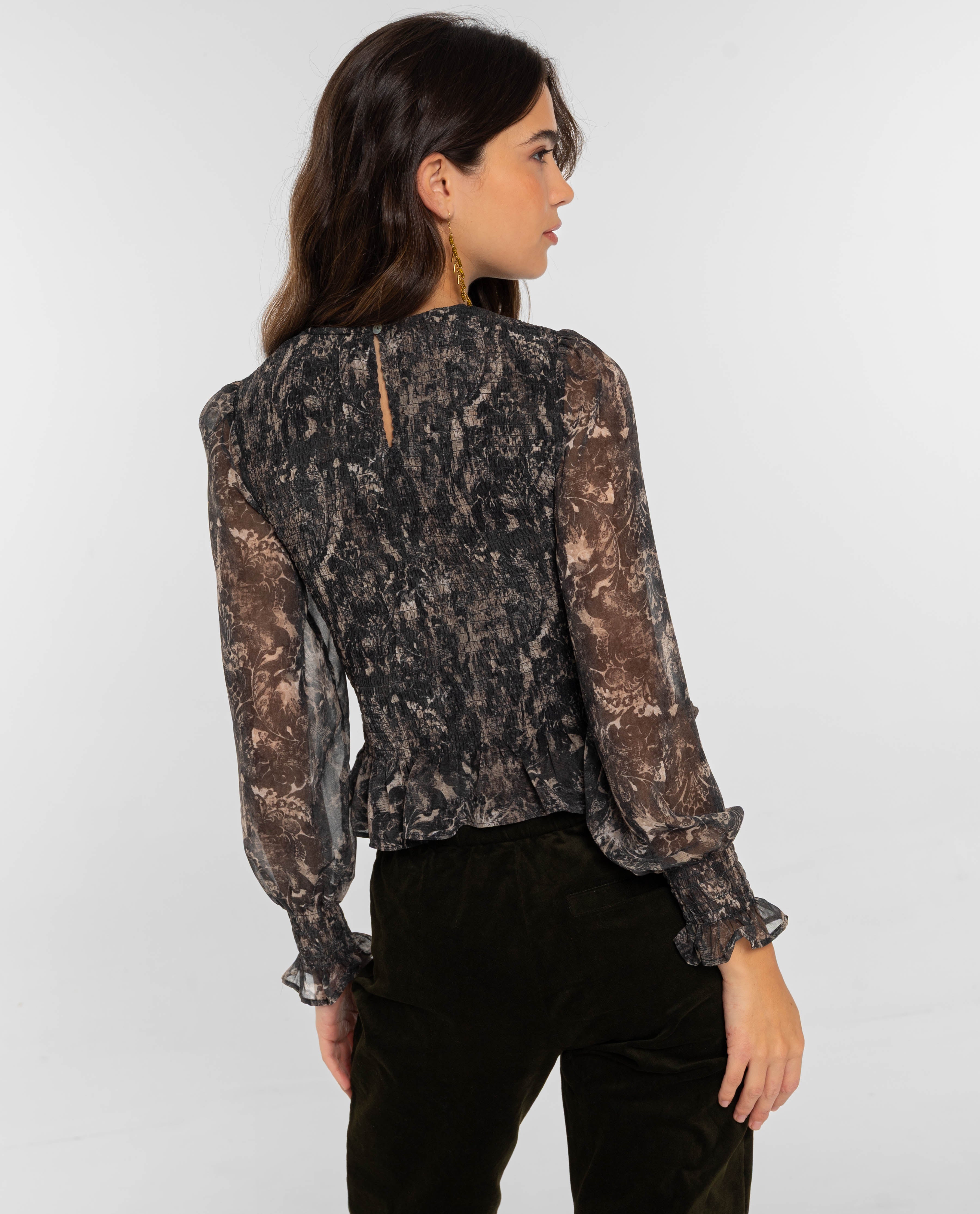 Blusa de Gáspea Preto-2