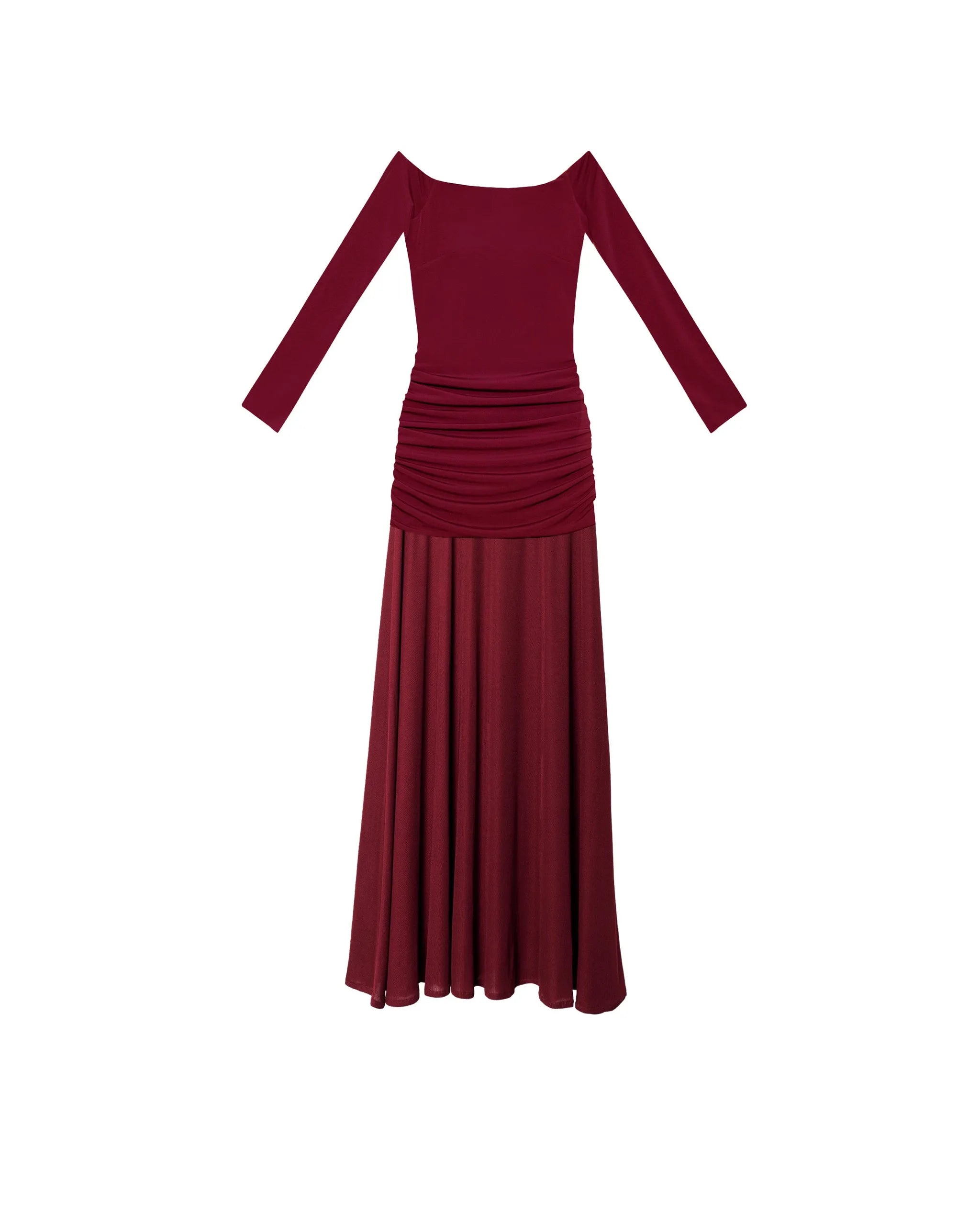 Vestido Midi de Malha Palavra de Honra Grená-5