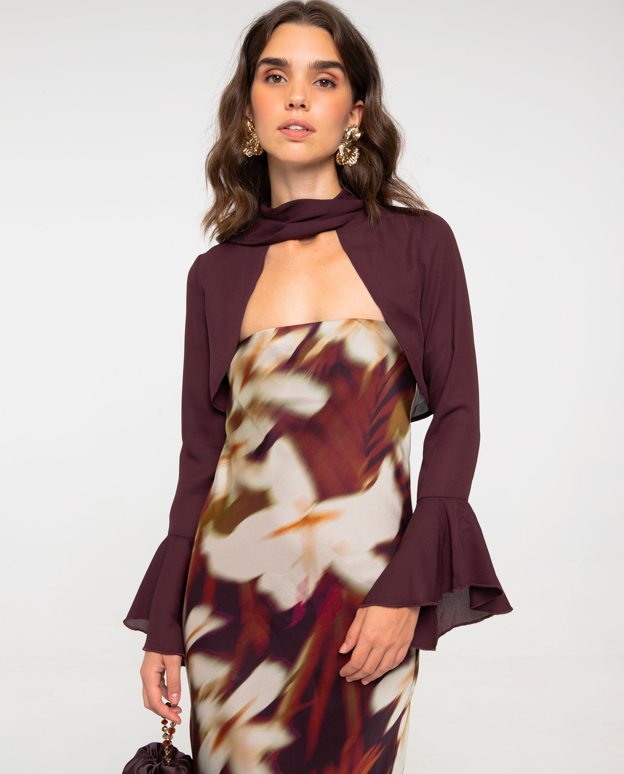 Imagem 0 de Casaco Curto com Mangas de Gáspea