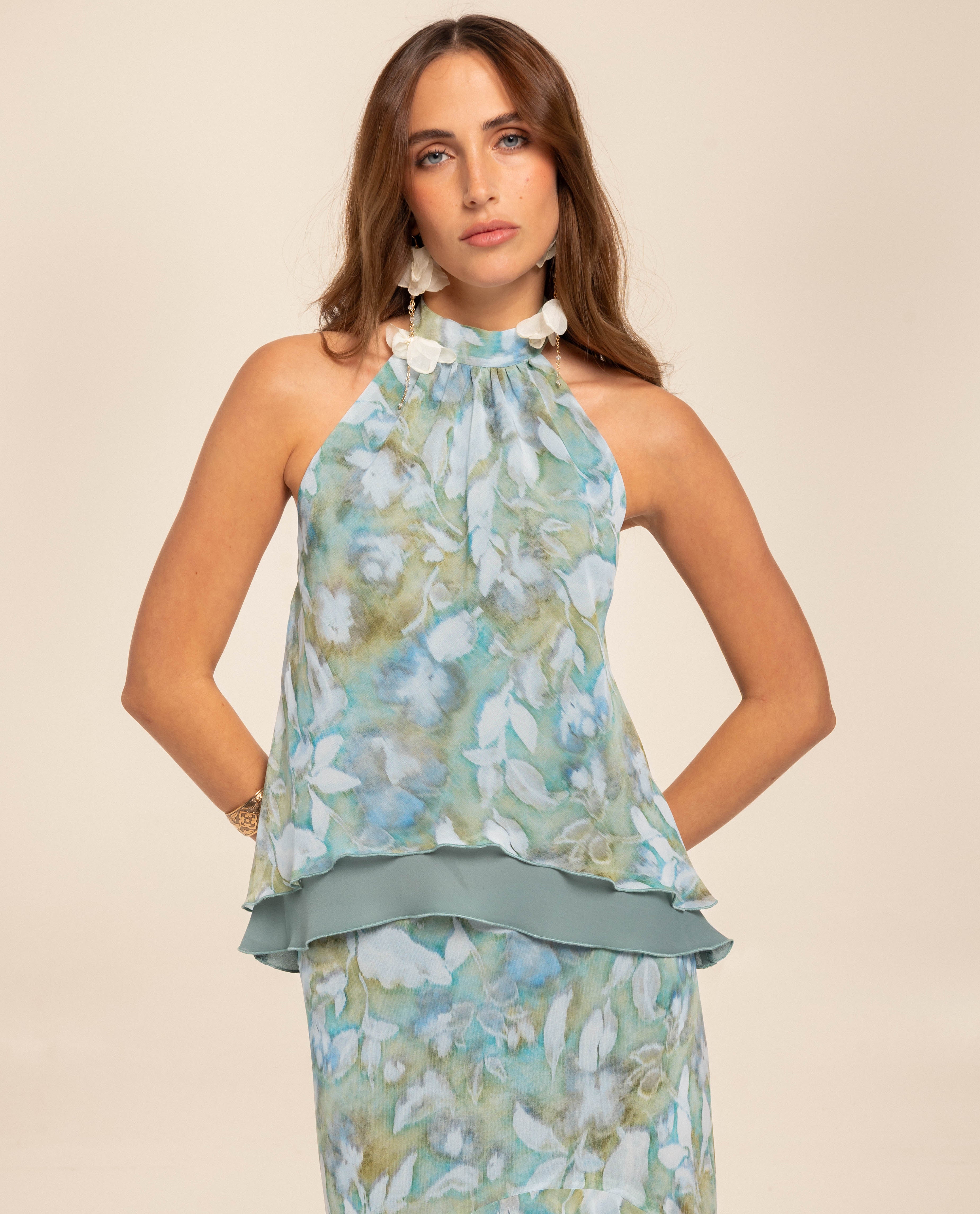 Imagem 0 de Blusa Halter com Laçada
