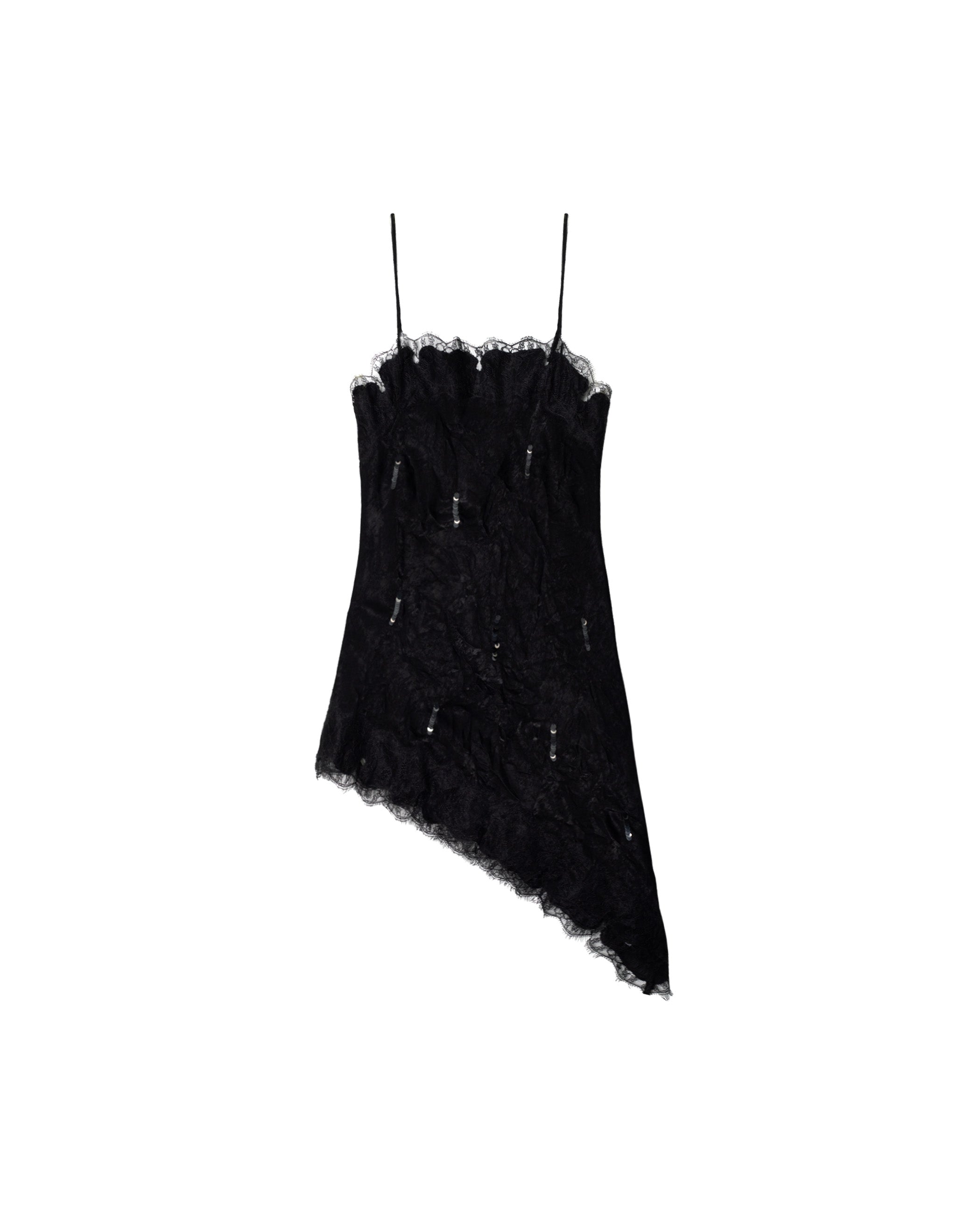 Top de Renda com Encaje e Alças Preto-5