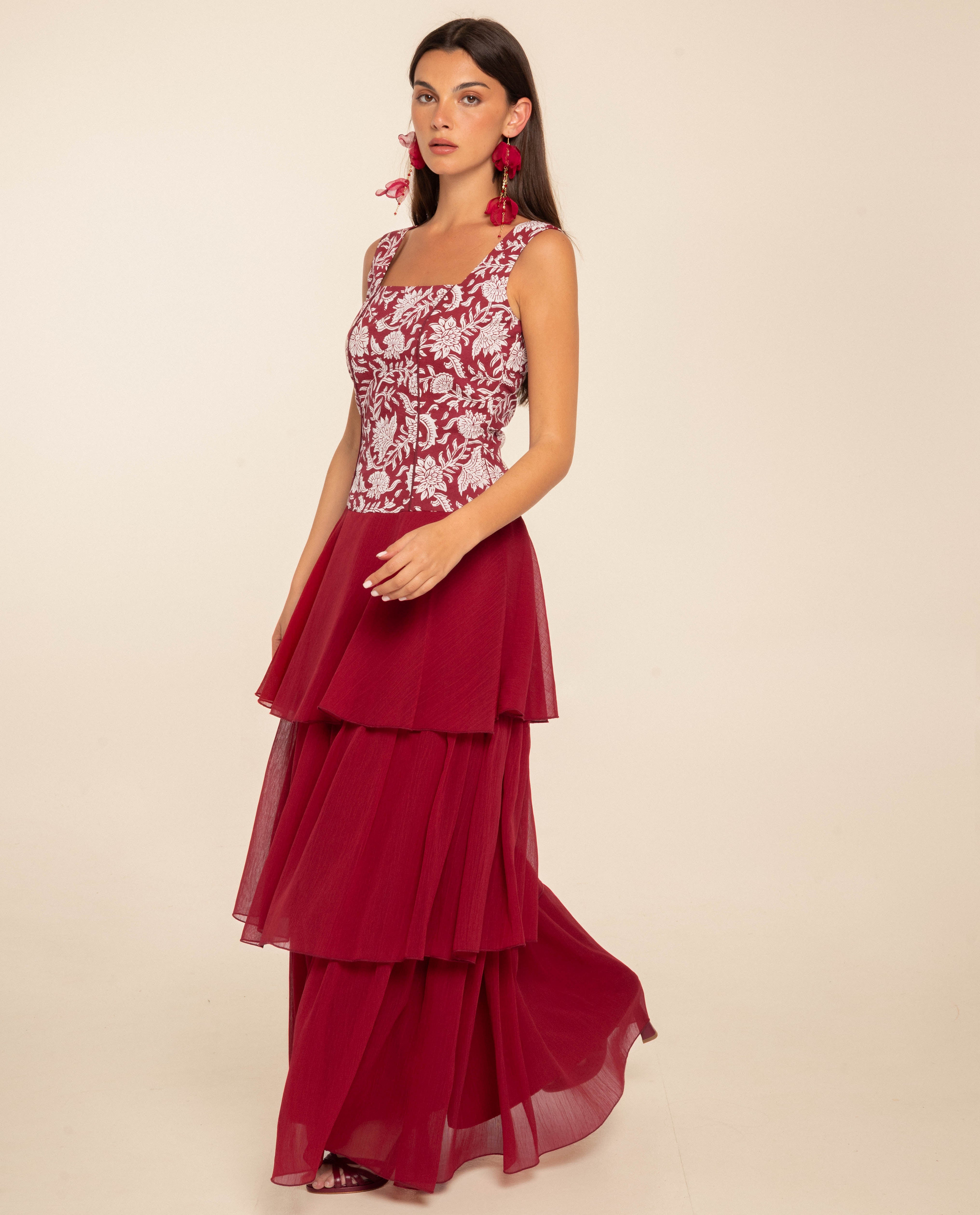 Imagem 0 de Vestido Comprido de Alças com Linho