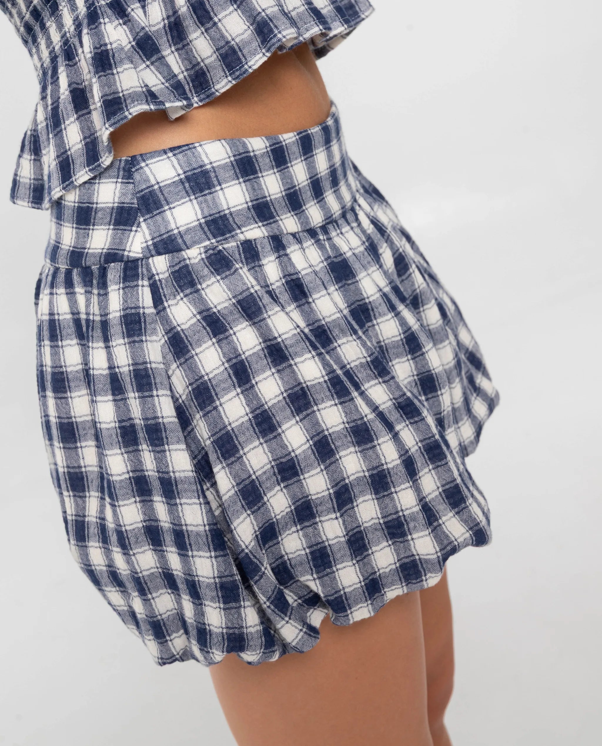 Shorts Abalonados Aos Quadrados Multicolor-5