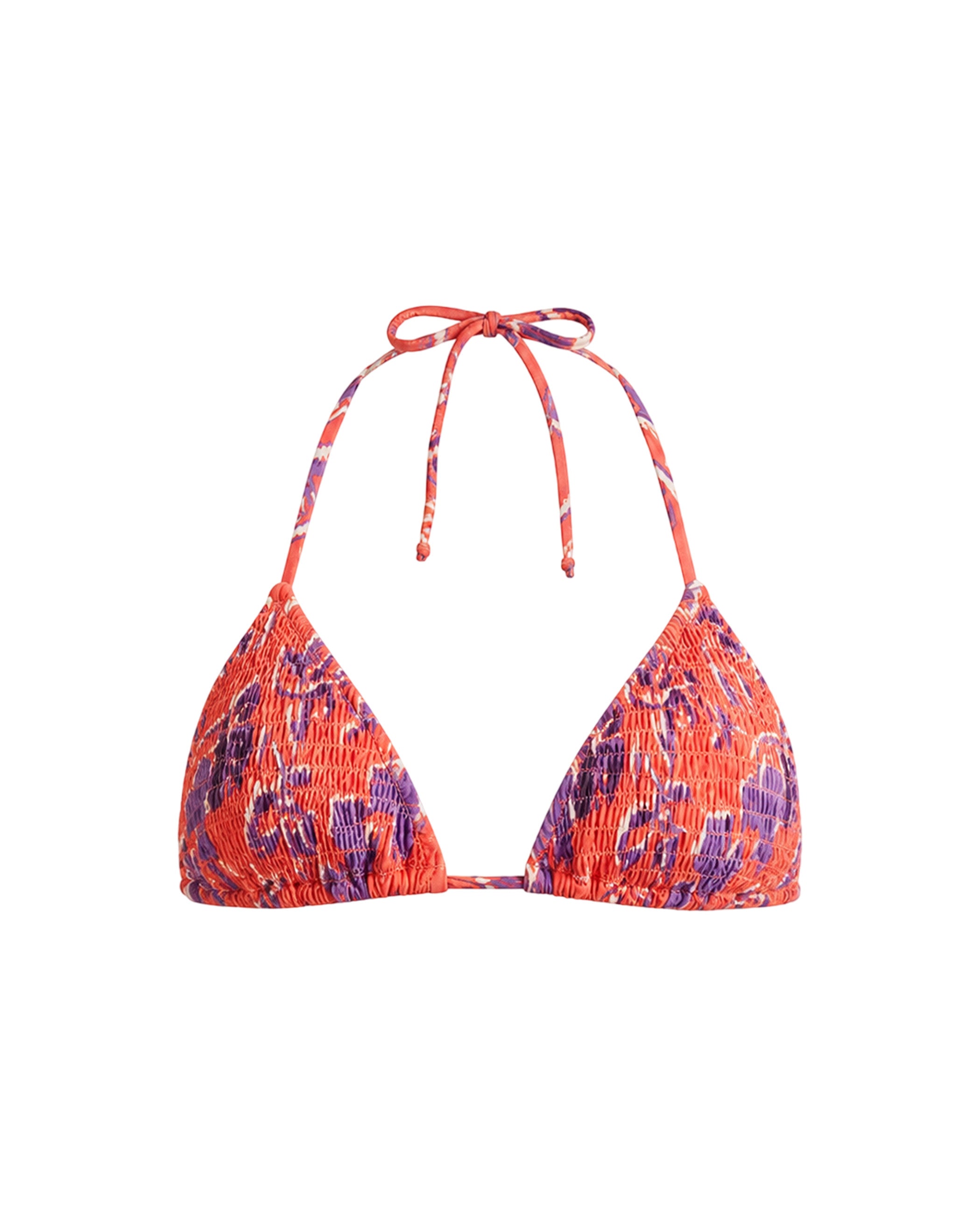 Top de Biquíni de Triângulo e Ninho de Abelha Multicolor-5