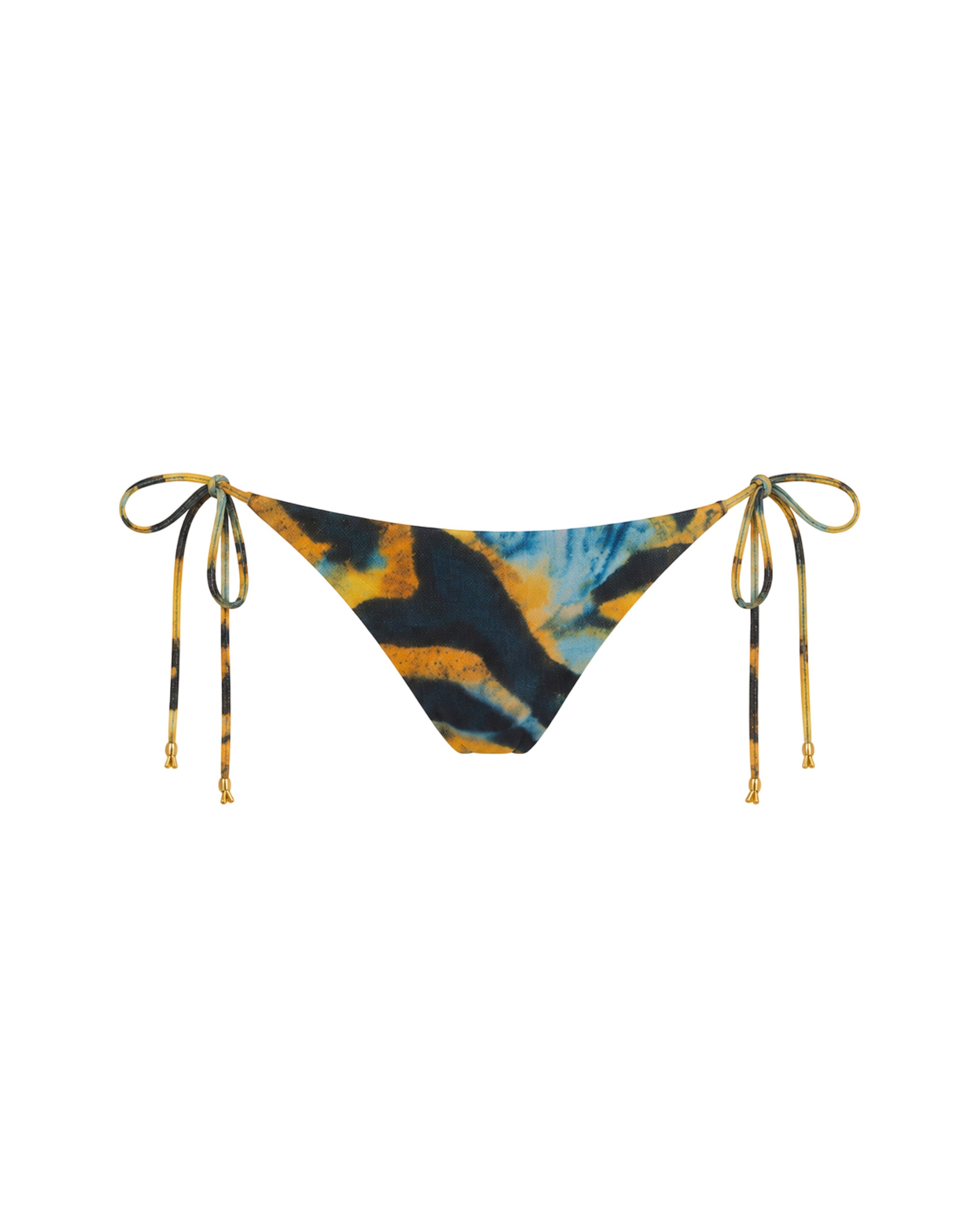 Cueca de Biquíni com Laçada Ajustável Multicolor-4