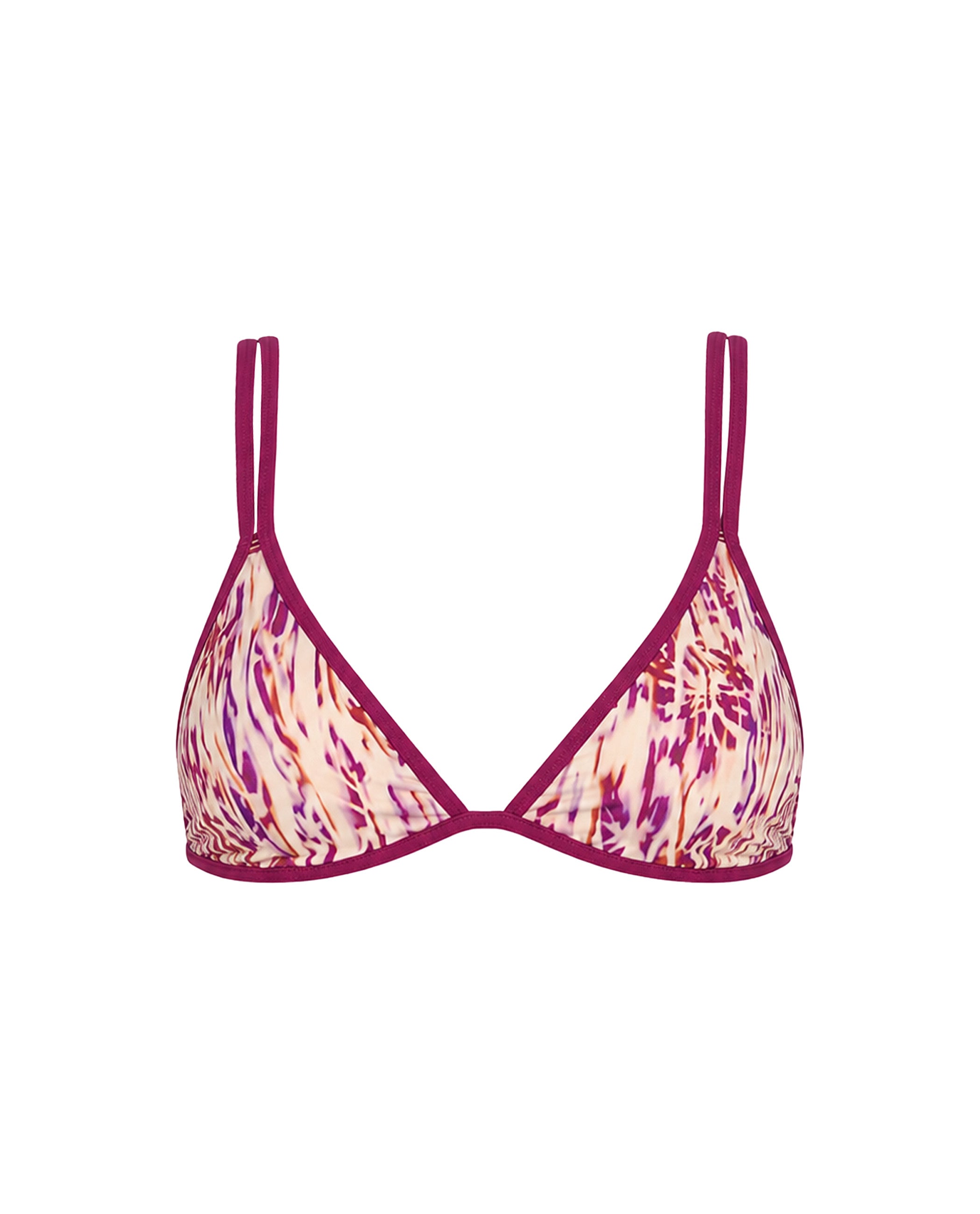 Top de Biquíni de Triângulo Reversível Multicolor-5