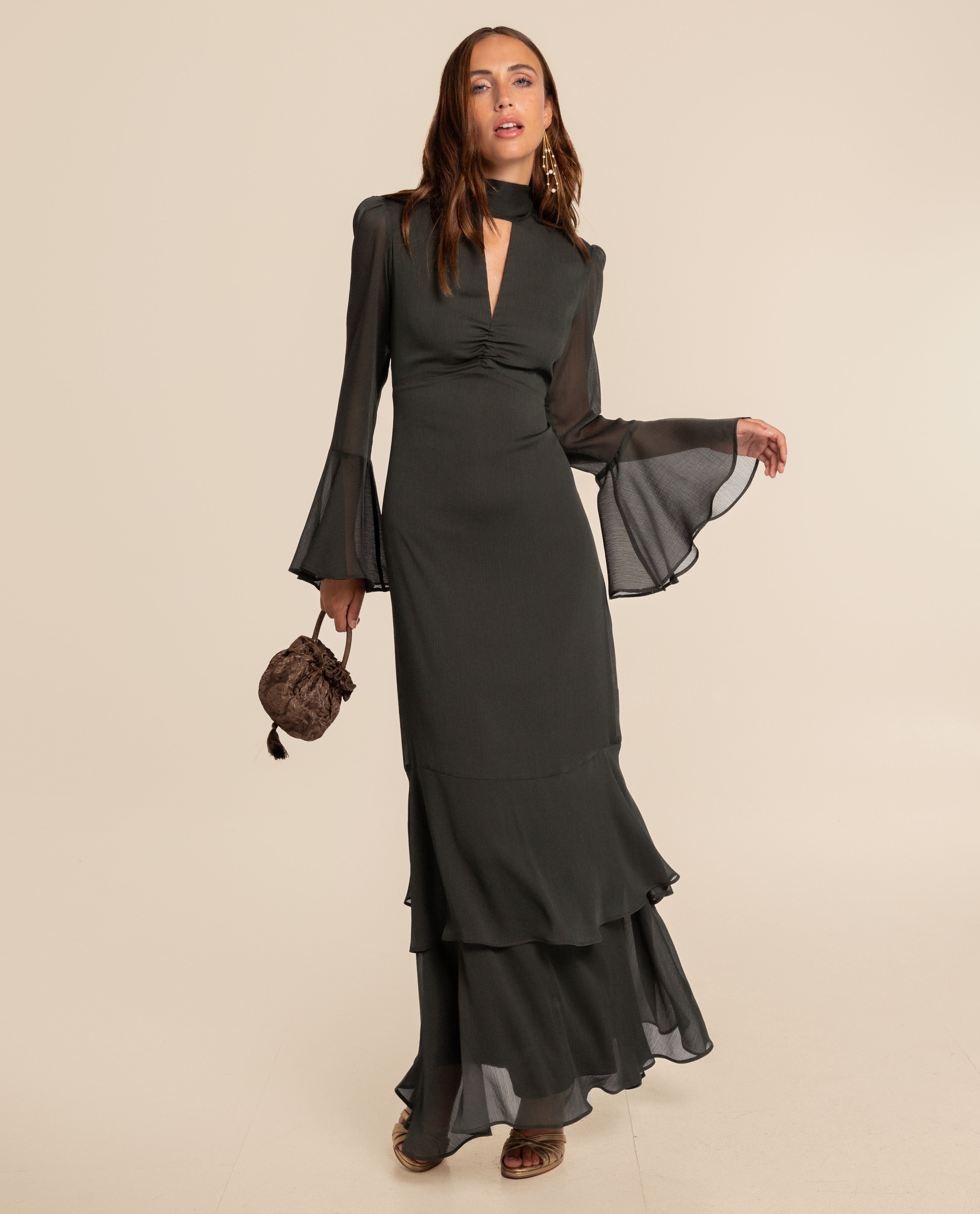 Imagem 0 de Vestido Comprido de Gase