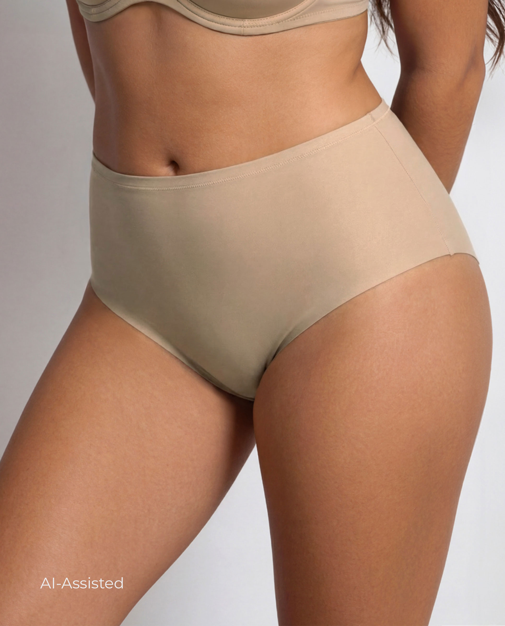 Cueca Alta Básica Redutora Pele-6