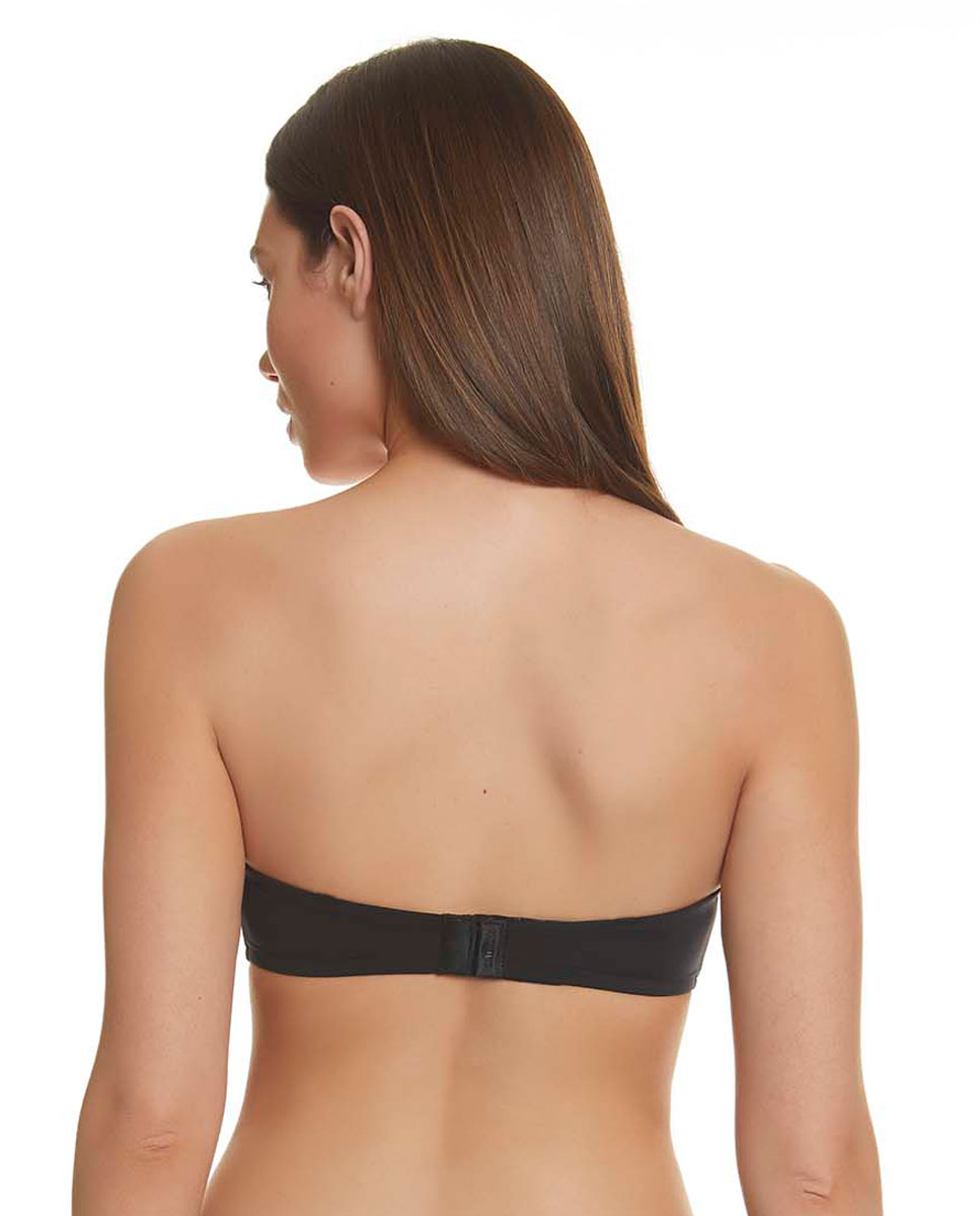 Soutiens Push Up Strapless com Push Up Duplo e Decote Profundo Preto-2